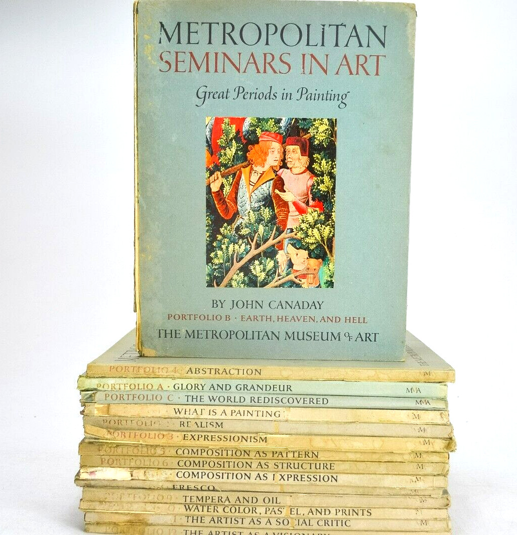 Metropolitan Seminars in Art Lot of 15; Volumes 1-12, A-C Vintage 50s Art Folios