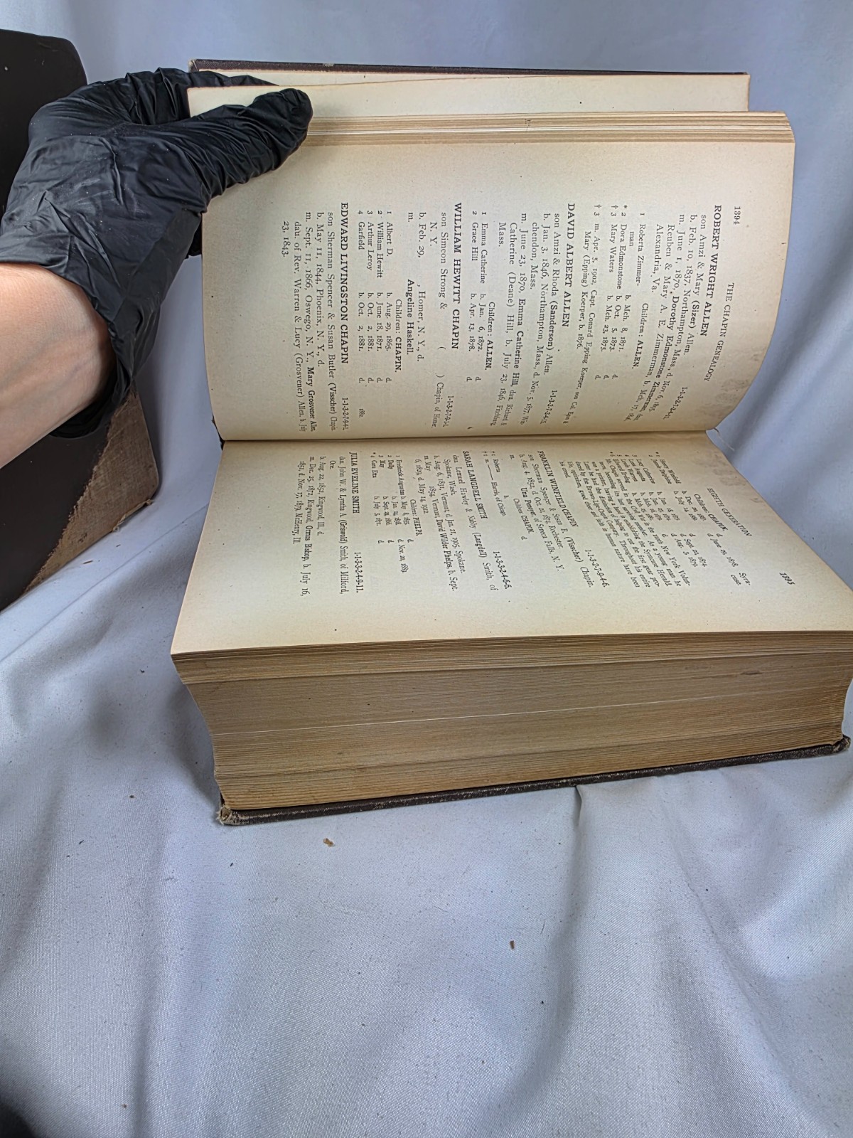 1862 Massachusetts Warranty Deed w/ Revenue Stamps. Chapin Family Genealogy Book