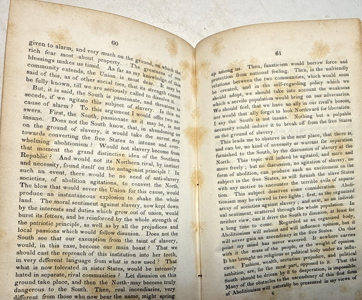 Remarks on Slavery Question Jonathan Phillips Channing 1839 1st ED Antique Book