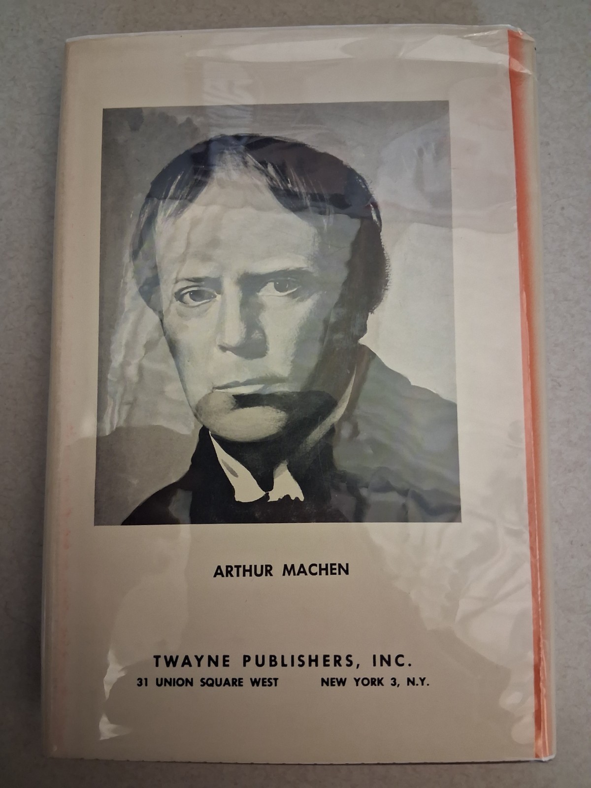 Wesley D Sweetser Arthur Machen Twayne Author Series horror weird HC fiction