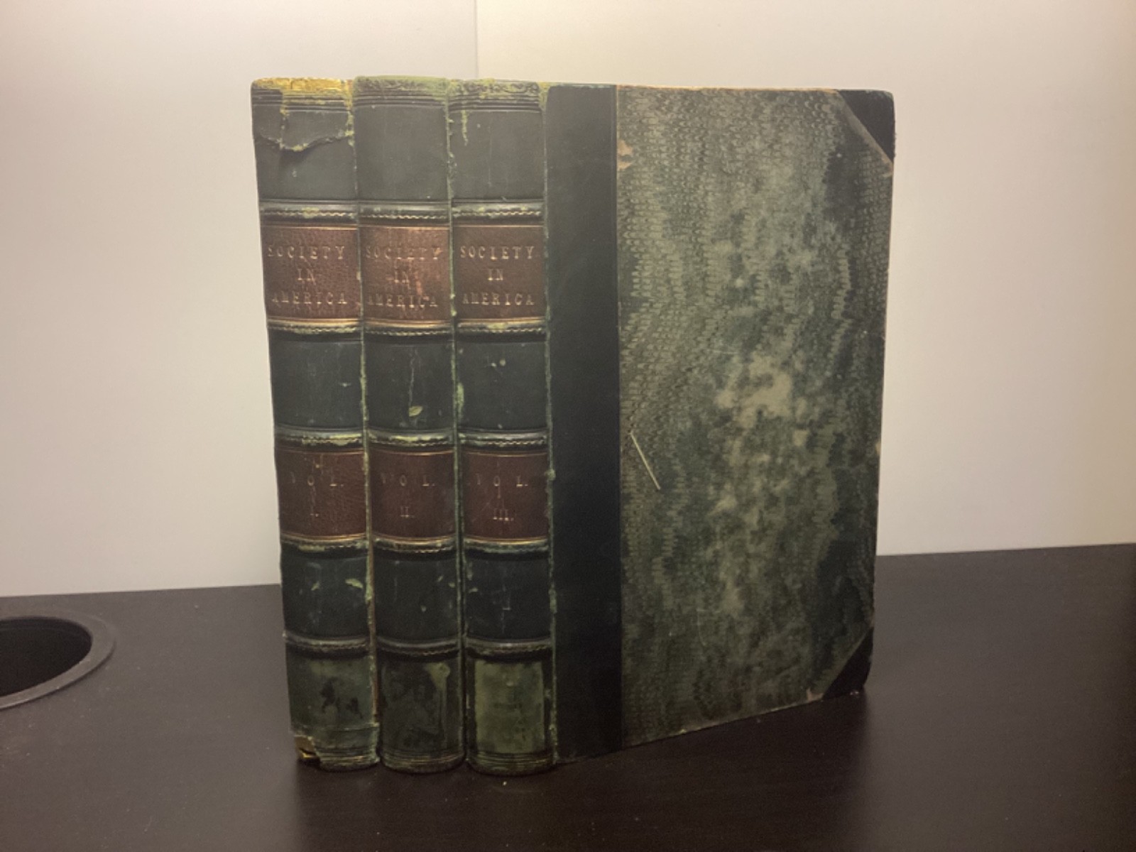1837 1st. Ed Society In America – Harriet Martineau – 3 Volumes