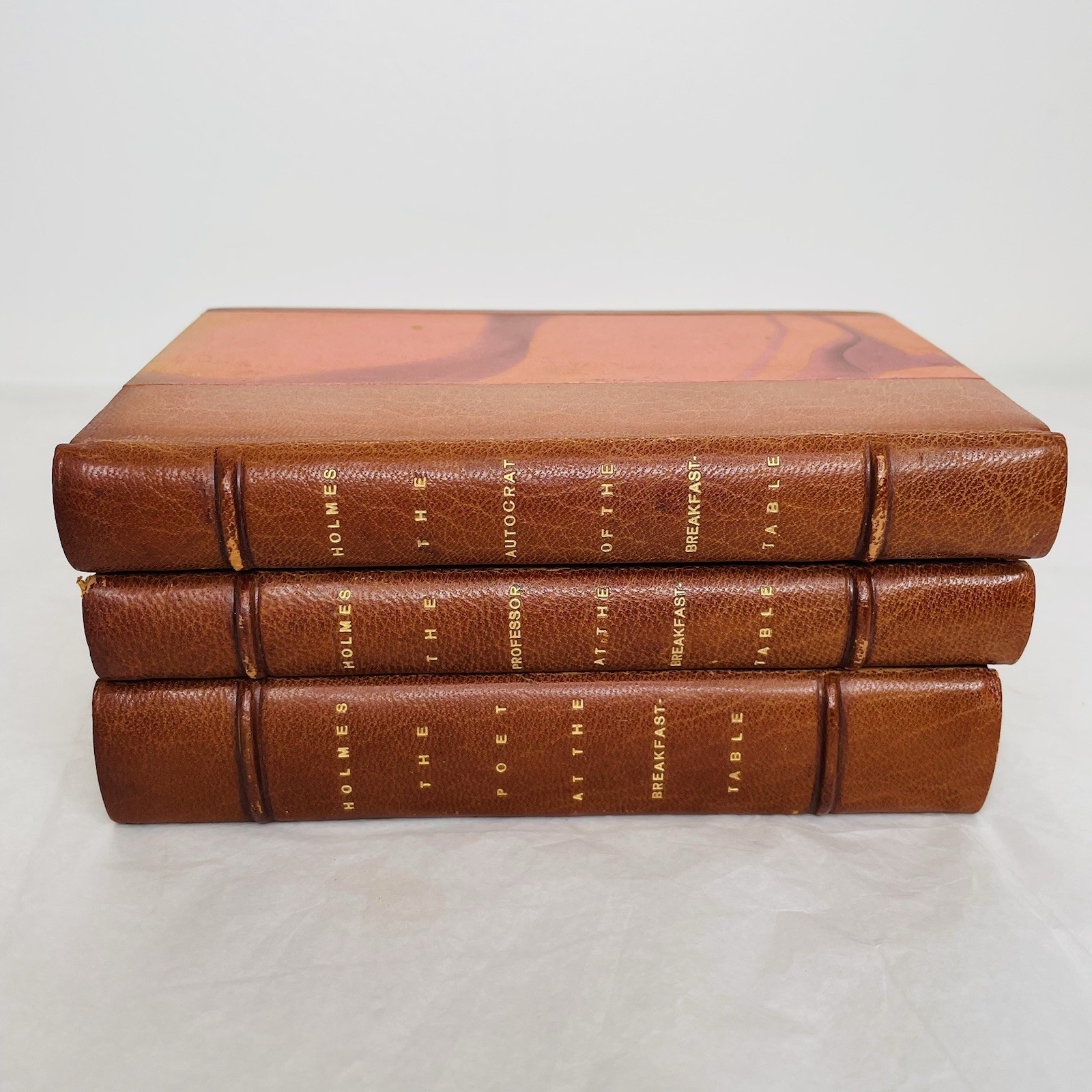 Oliver Wendell Homes The Breakfast-Table Set of 3 Oxford Press AL Jirout Binding