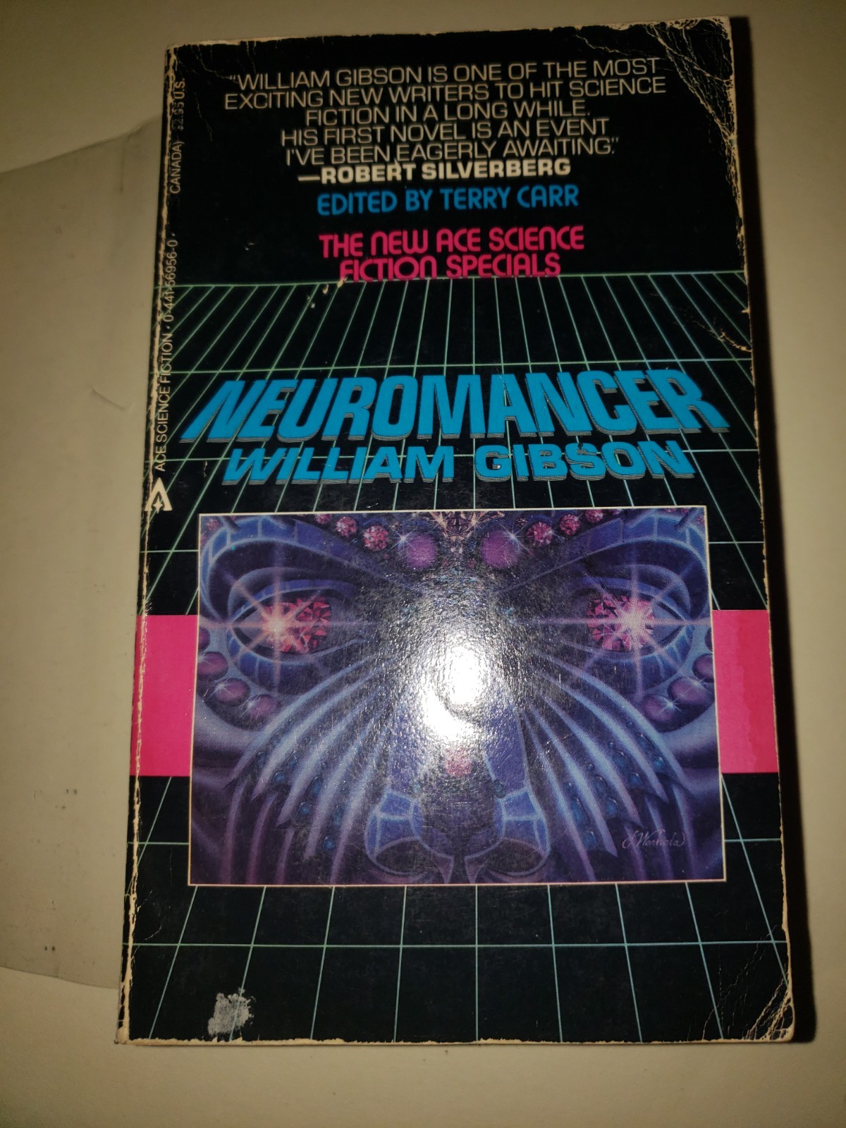 SIGNED NEUROMANCER 1ST PRINTING PAPERBACK ORIGINAL ACE 1984 WILLIAM GIBSON Hugo
