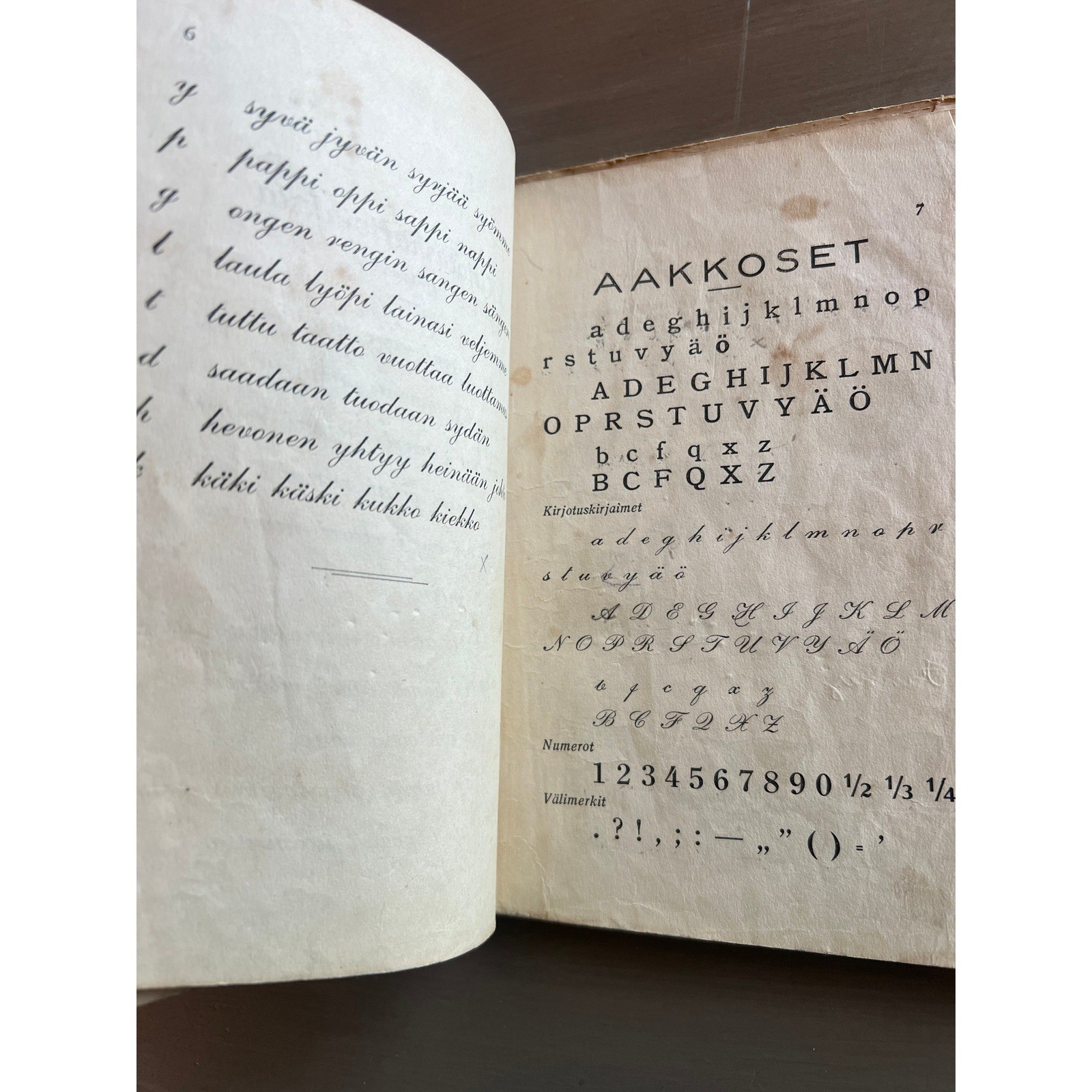 1914 Aakkosia Sosialistien Finnish Socialist Childrens Primer Fitchburg MA