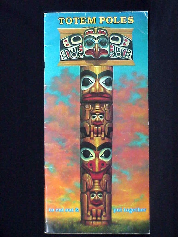 TOTEM POLES – To Cut Out, Color & Put Together – BELLEROPHON BOOKS 1981