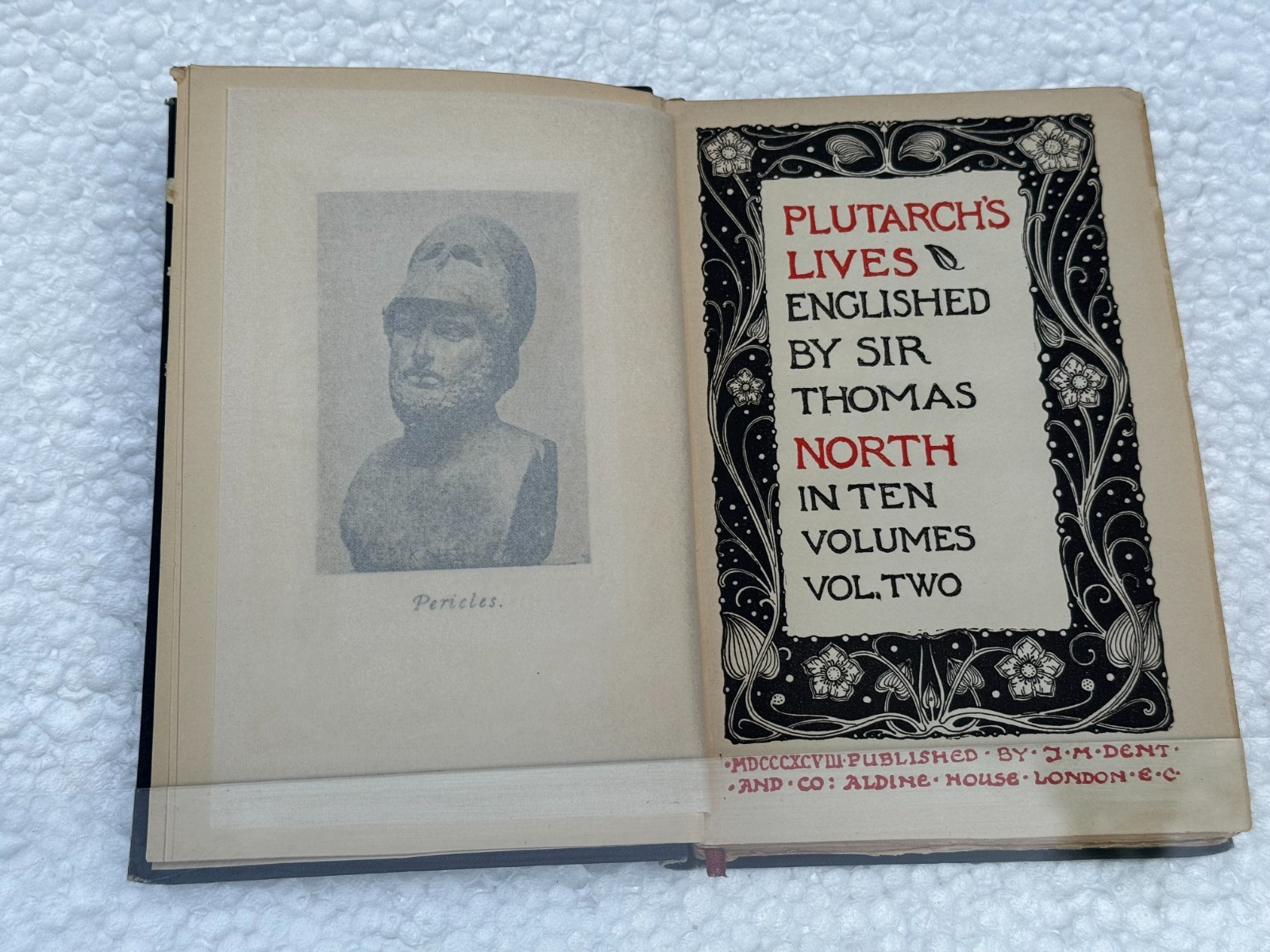 THE TEMPLE PLUTARCH’S SIR THOMAS NORTH 1ST FIRST EDITION RARE ANTIQUE BOOK VOL 2