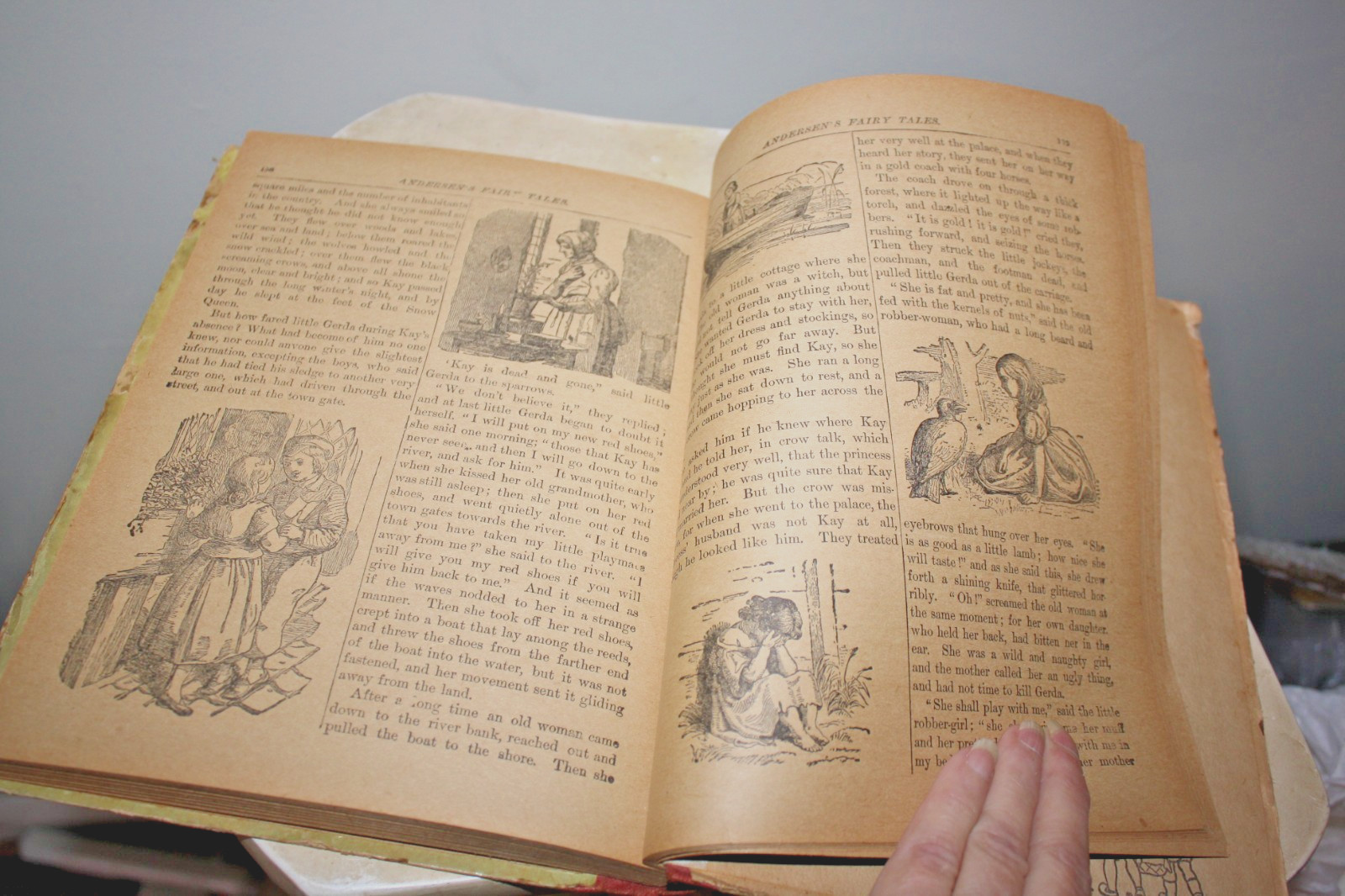 Early Rare Antique Andersen Fairy Tales By Hans Christian Andersen Gold Mermaid