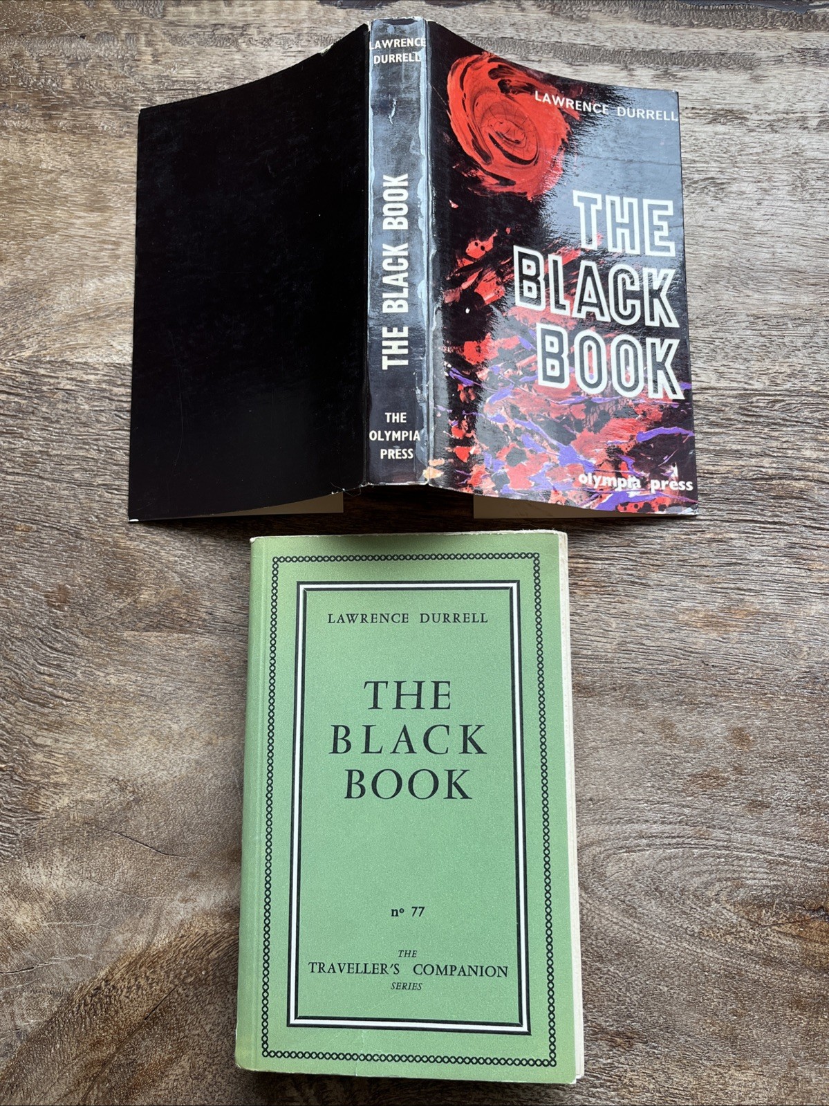 Olympia Press THE BLACK BOOK 1959 1st Ed Dust Jacket LAWRENCE DURRELL Surrealist