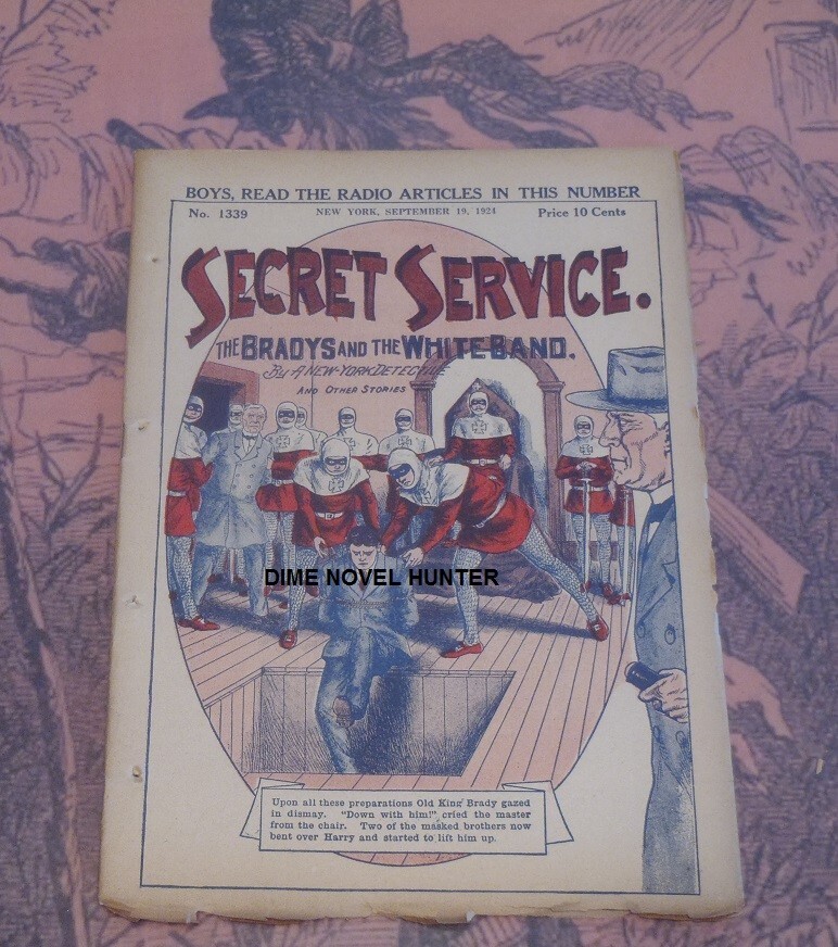 SECRET SERVICE #1340 OLD KING BRADY FRANK TOUSEY DIME NOVEL