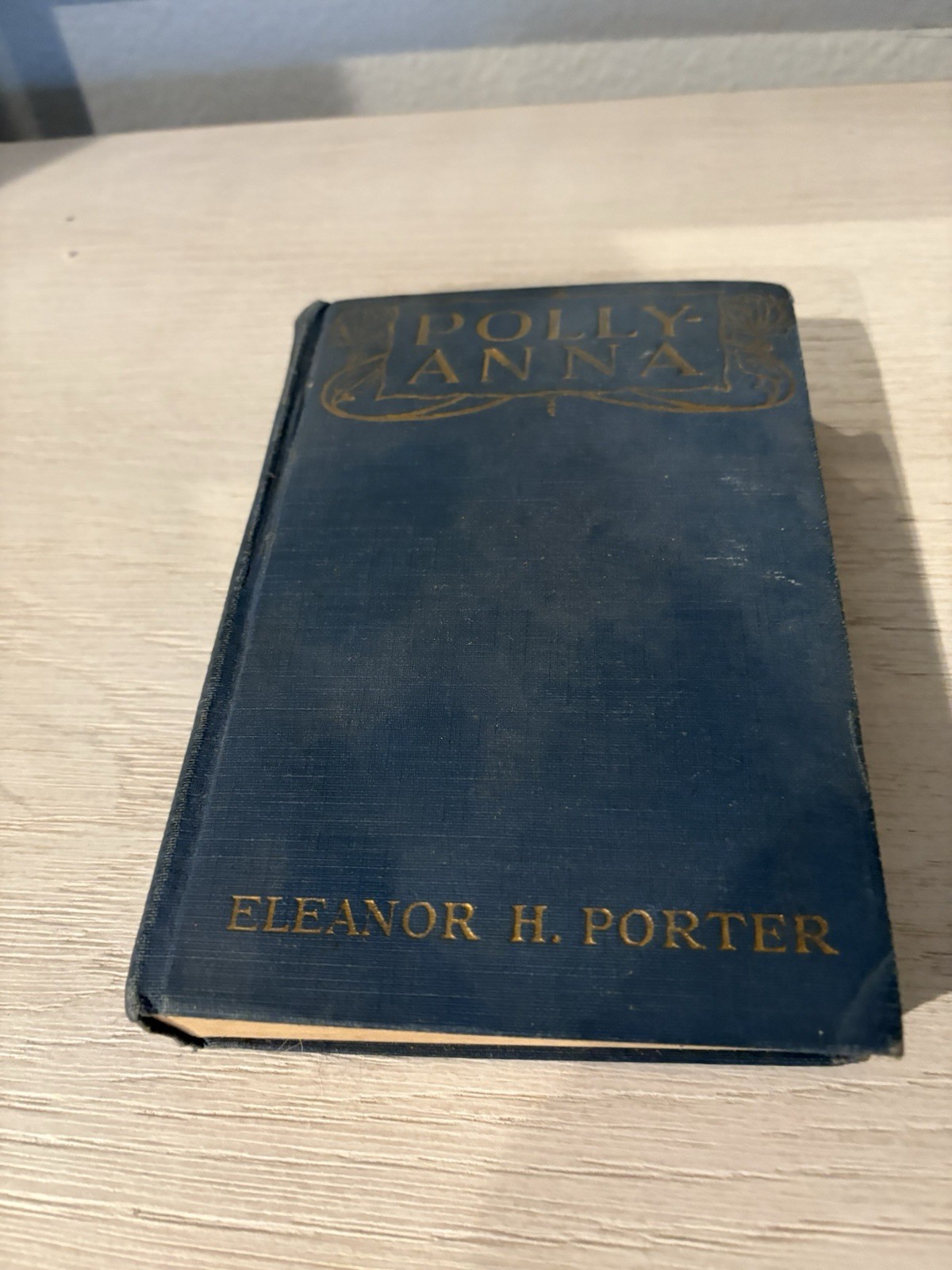 POLLYANNA ANTIQUE 1913 BOOK BY ELEANOR H. PORTER RARE TO FIND BLUE COLOR.