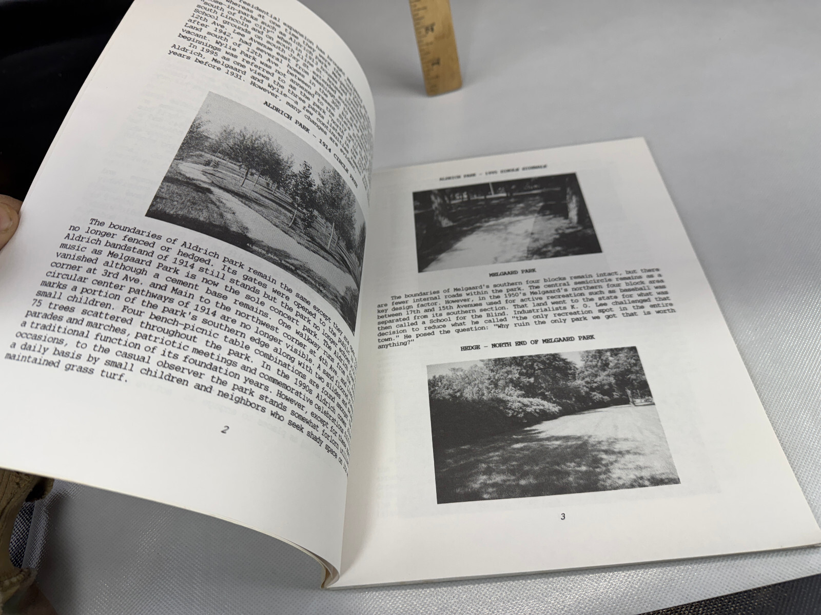 Aberdeen’s Parkland Heritage 1881-1931 booklette Aberdeen SD Wylie Parks Maps