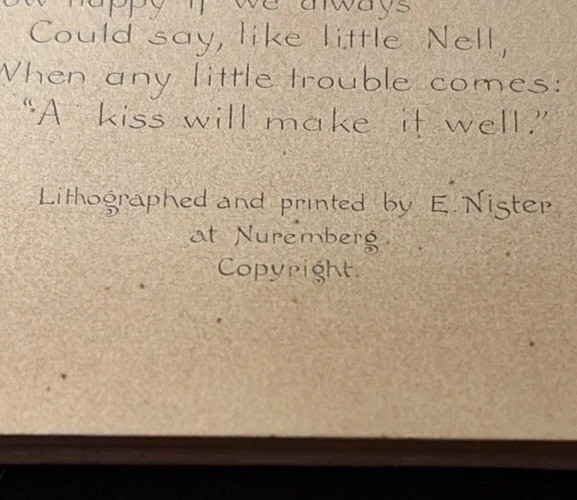 Children’s Book “Wee Pussies” Antique From 1889, Published By E. P. Dutton, Rare
