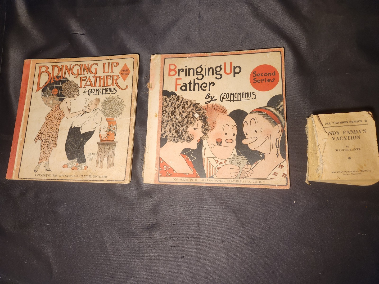 ANTIQUE/VINTAGE Damaged Comic Books – Bringing Up Father & Andy Panda’s Vacation