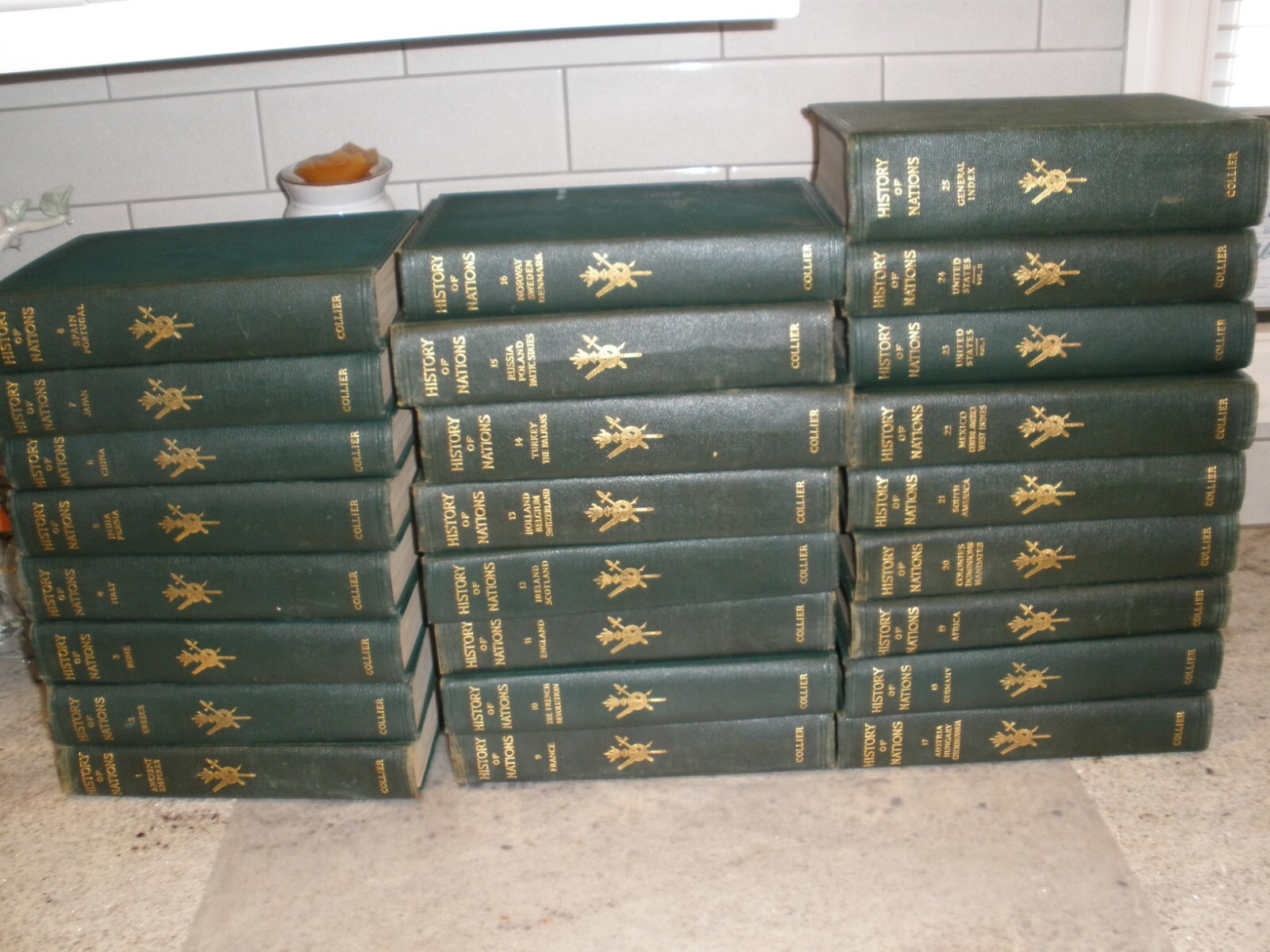HISTORY OF NATIONS HENRY CABOT LODGE 1928 HC VOLUMES 1-25 SET COLLIER