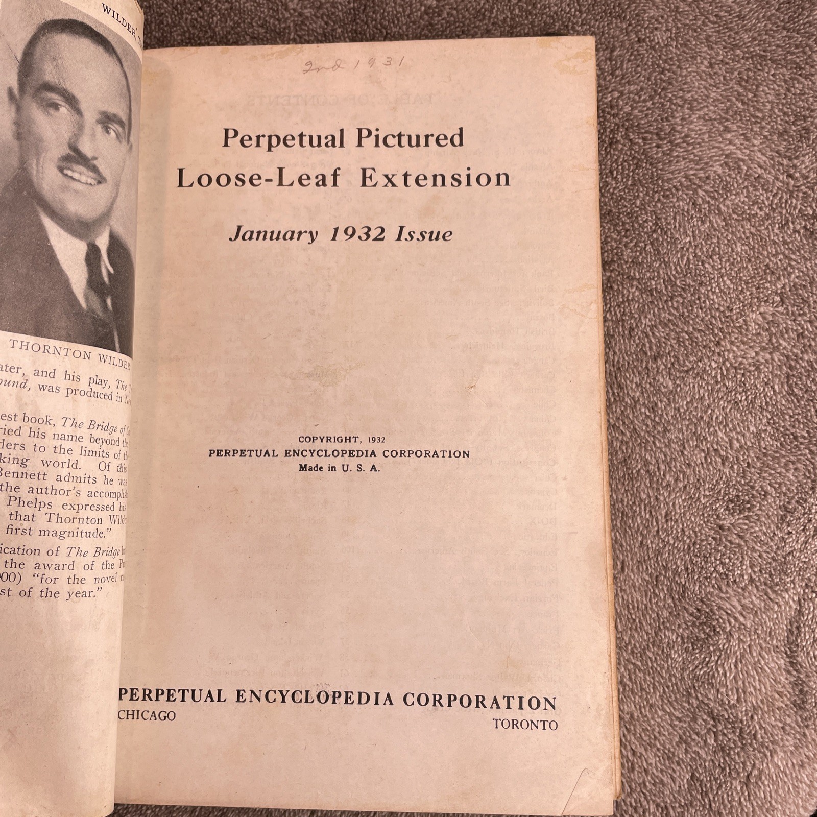 1928 Encyclopedia “Perpetual Pictured Loose Leaf Extension” The Source Book