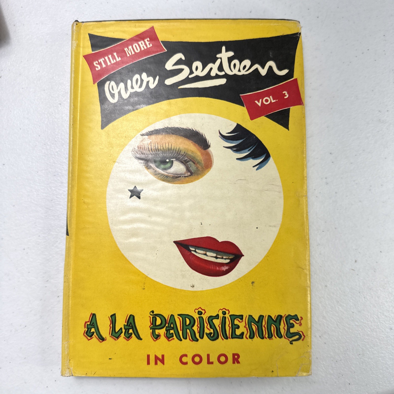 Over Sexteen Volumes 1-5 Set 1956 Vintage Risqué Humor Book in Color J M Elgart