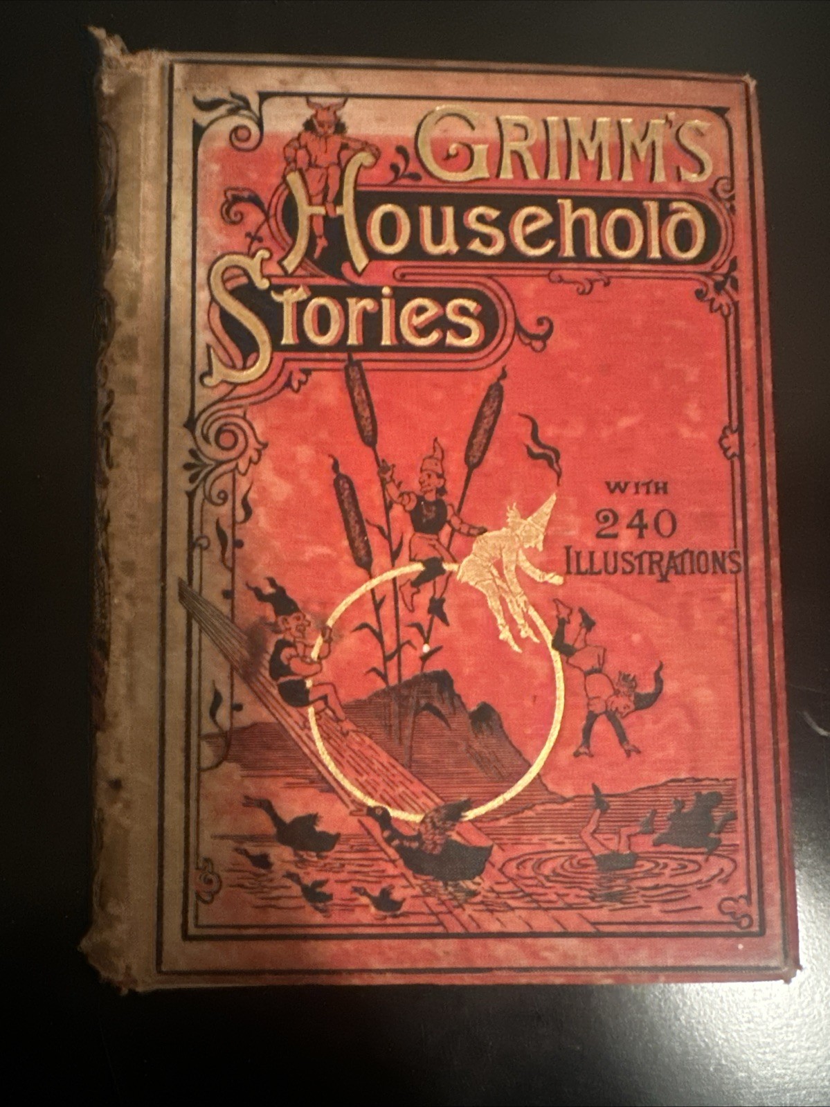 1876 Grimm’s Household Stories Routledge Edition See Pics * Needs Repair