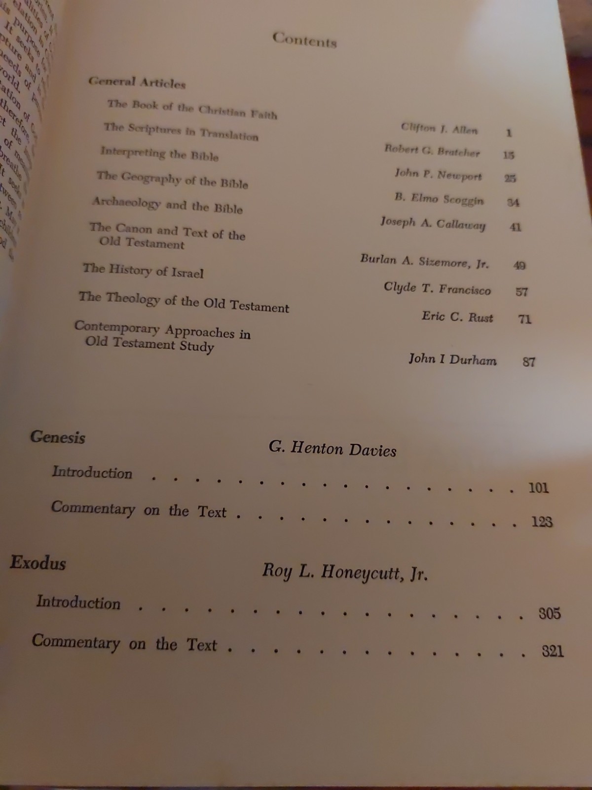 Broadman Bible Commentary Vol 1 Genesis 1969 Controversial 1st Edition Davies
