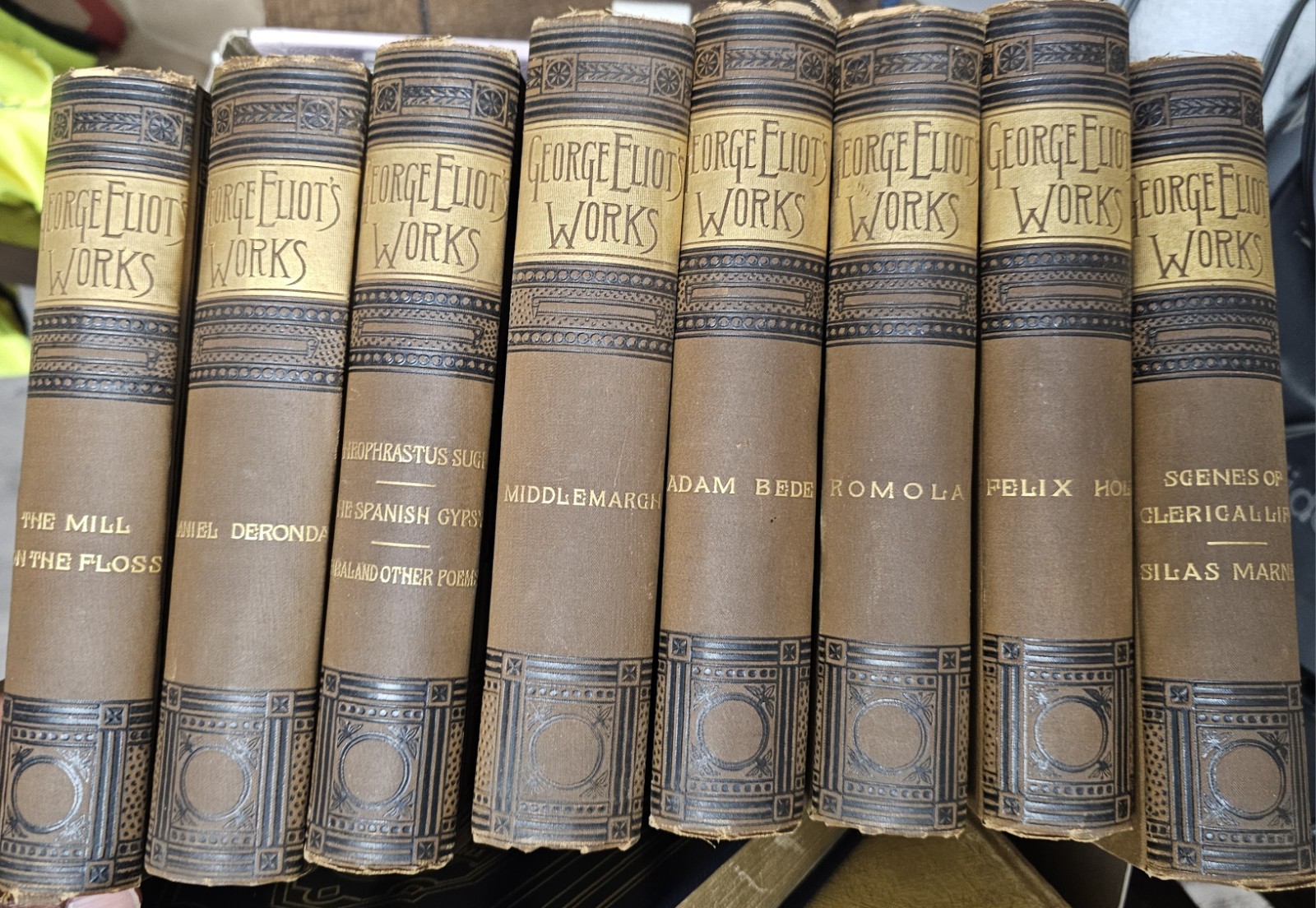 Antique 1800s George Eliot’s Works Hurst & Company Publisher Book Hard Cover