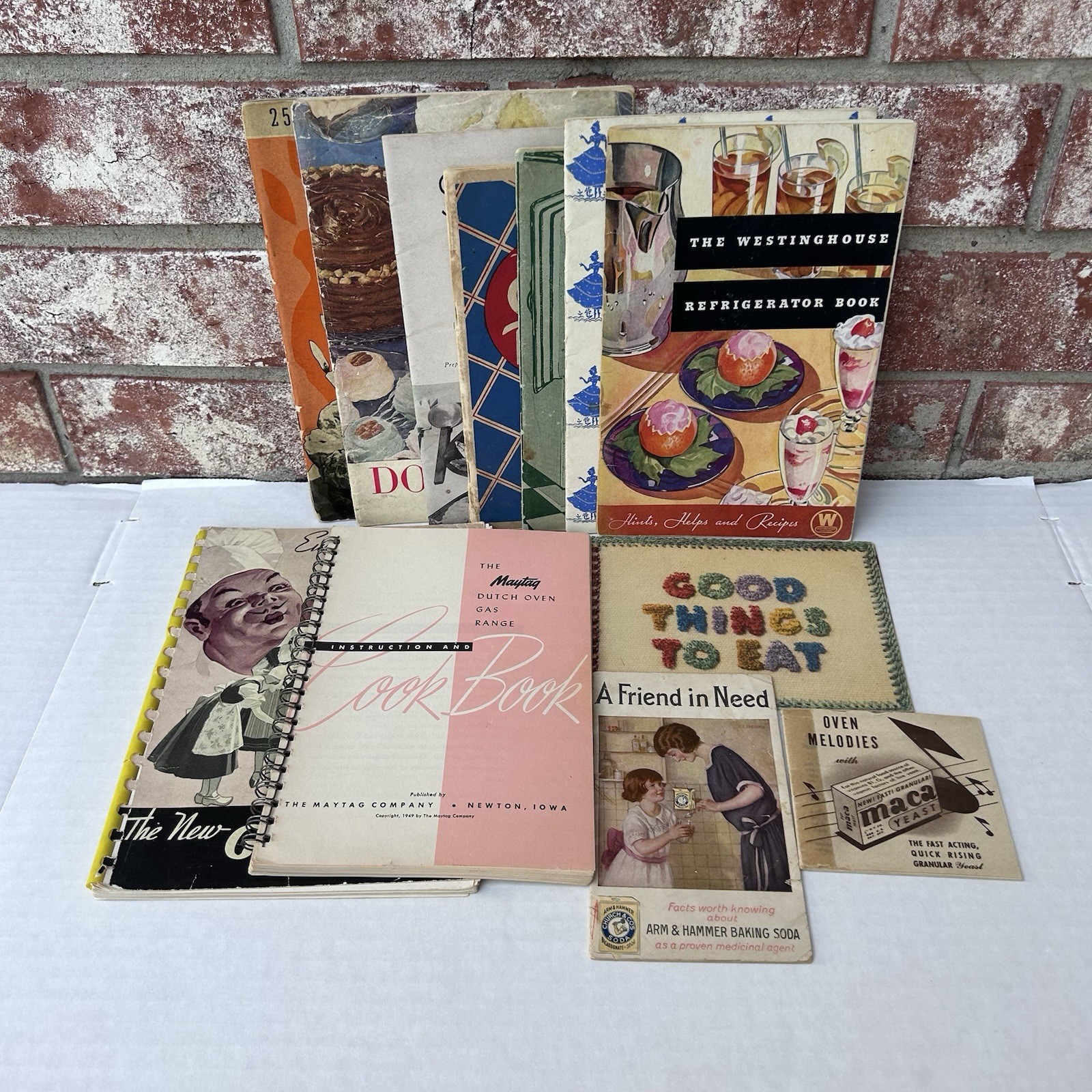 12 Ct Vintage Cook Booklet Lot 1920s 1930s 1940s Recipes Ephemera Junk Journal
