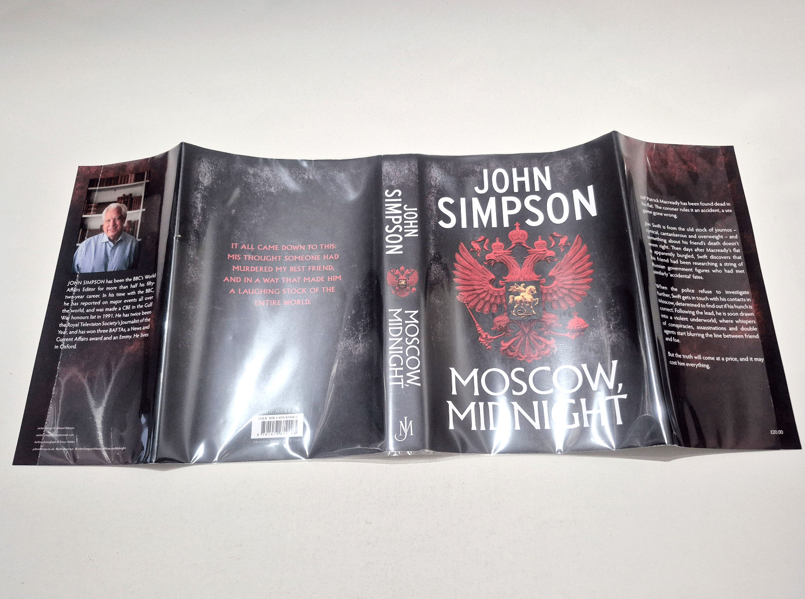 Moscow Midnight – SIGNED – John Simpson – 1st ed / 1st imp – Superb cond