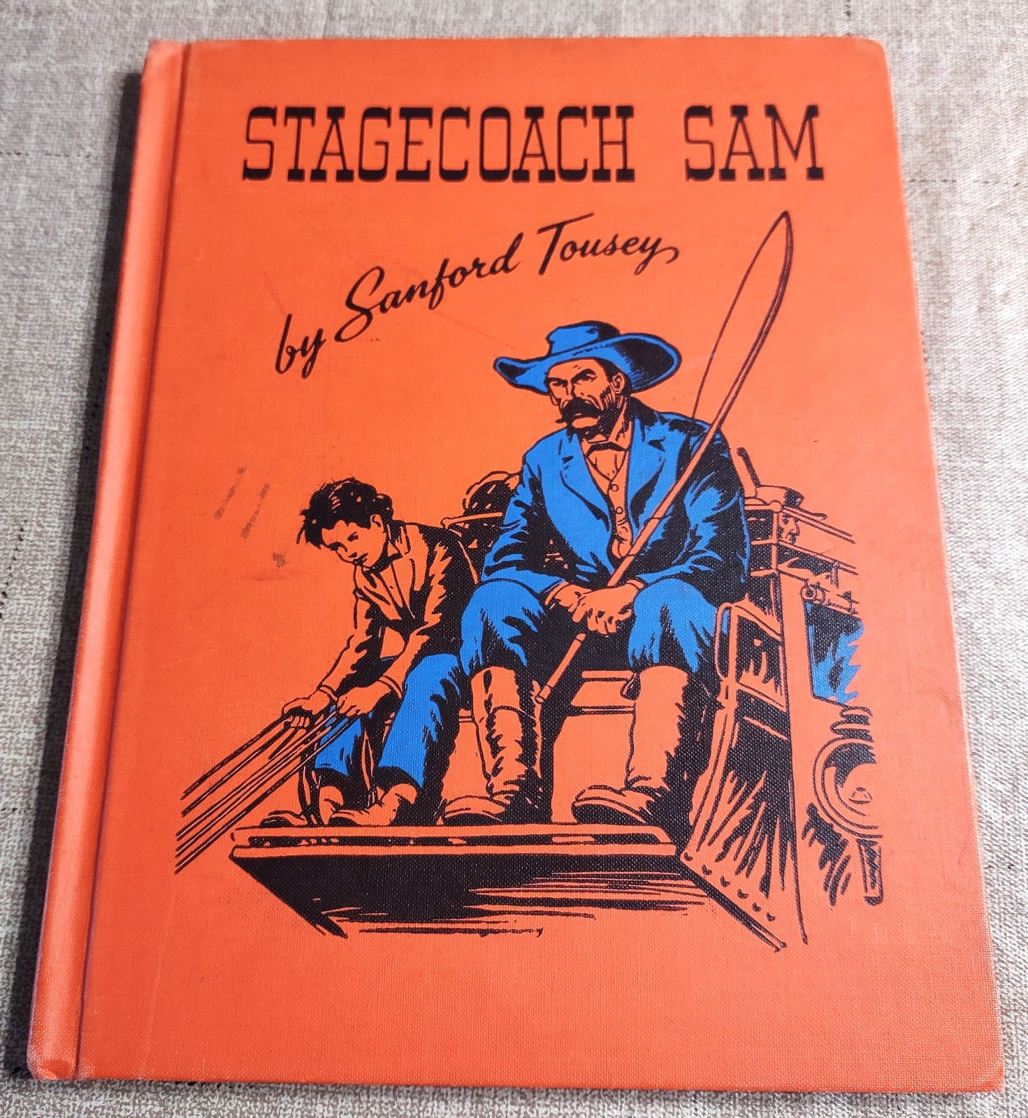 Stagecoach Sam Children’s 1940 Book, Written and Illustrated by Sanford Tousey
