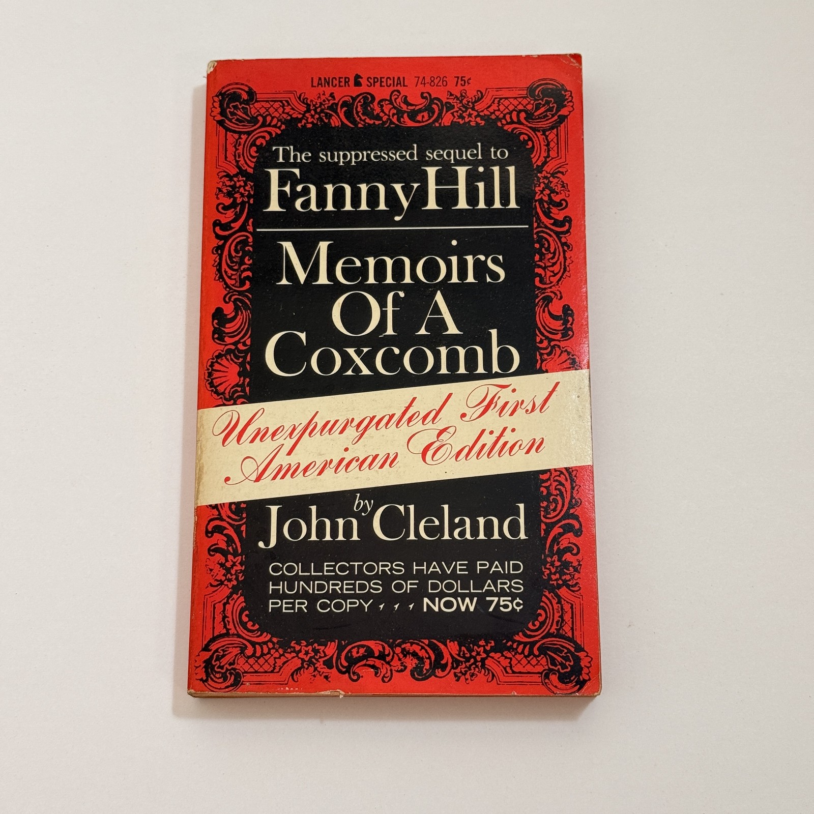 Memoirs of a Coxcomb by John Cleland Unexpurgated First American Edition
