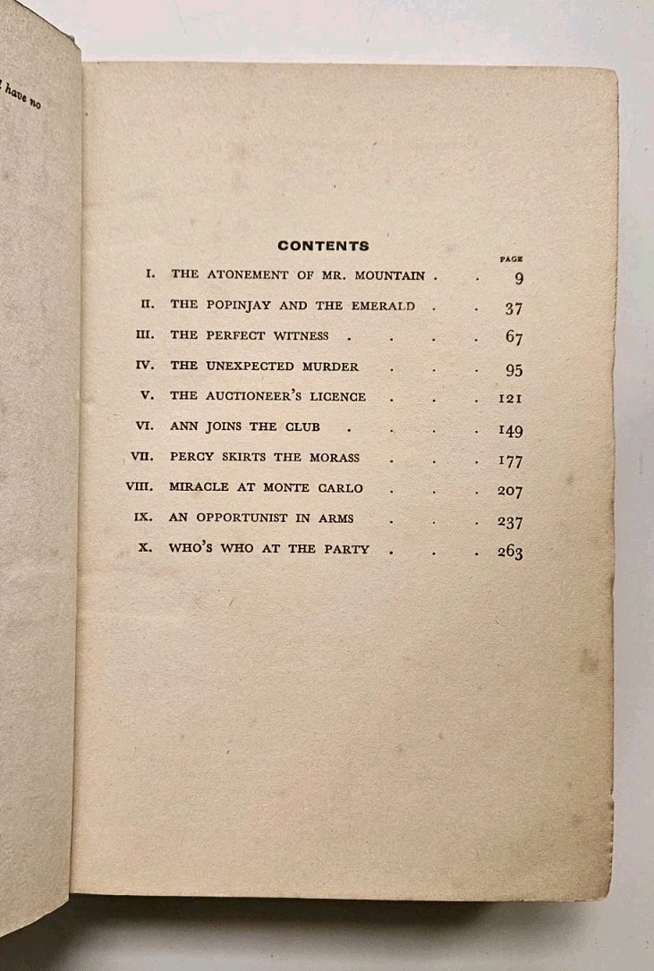 Curious Happenings To The Rooke Legatees, E. Phillips Oppenheim HC 1937 Vintage