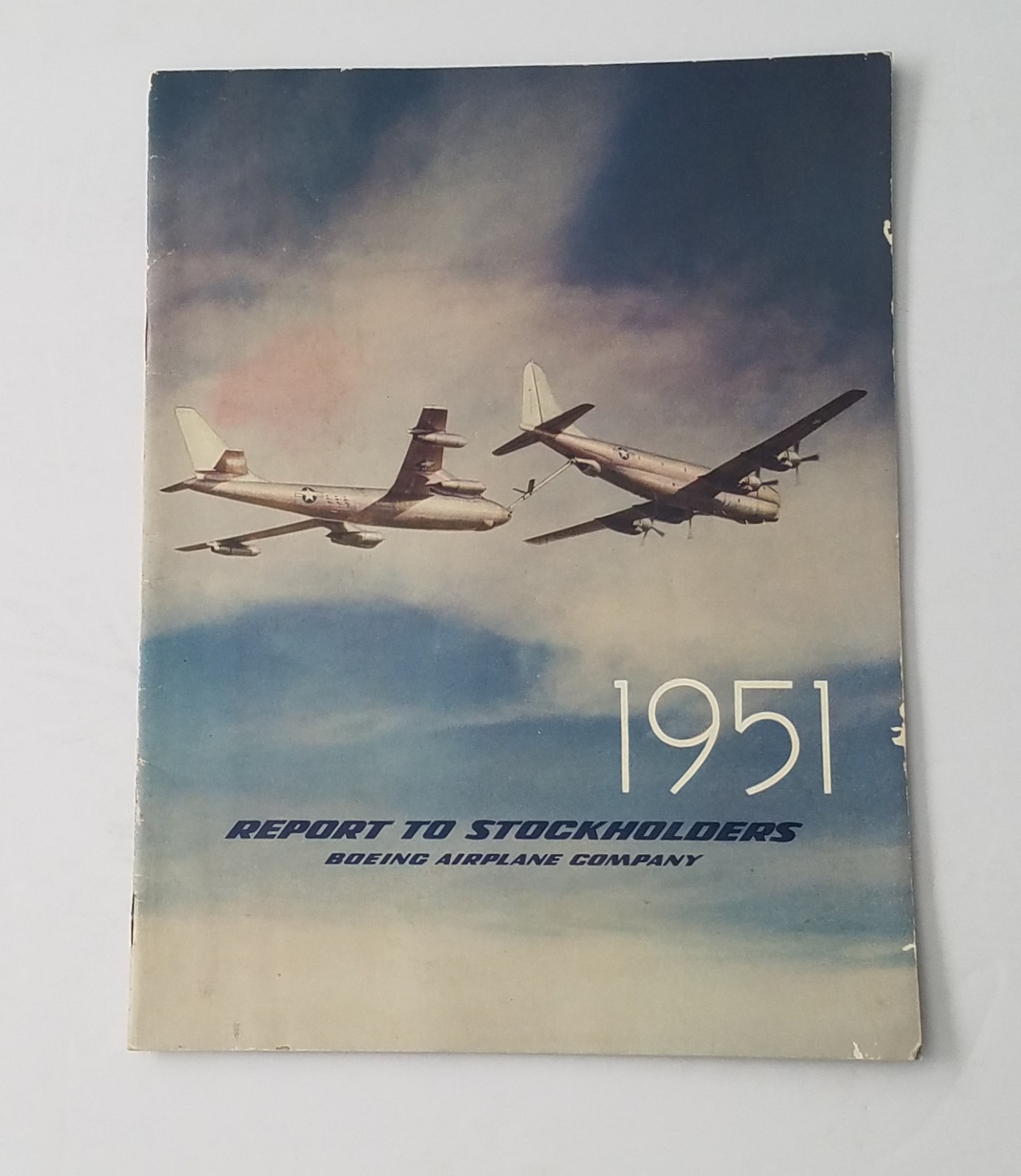 Vintage 1951 Boeing Report to Stockholders. B-47, Shareholders.