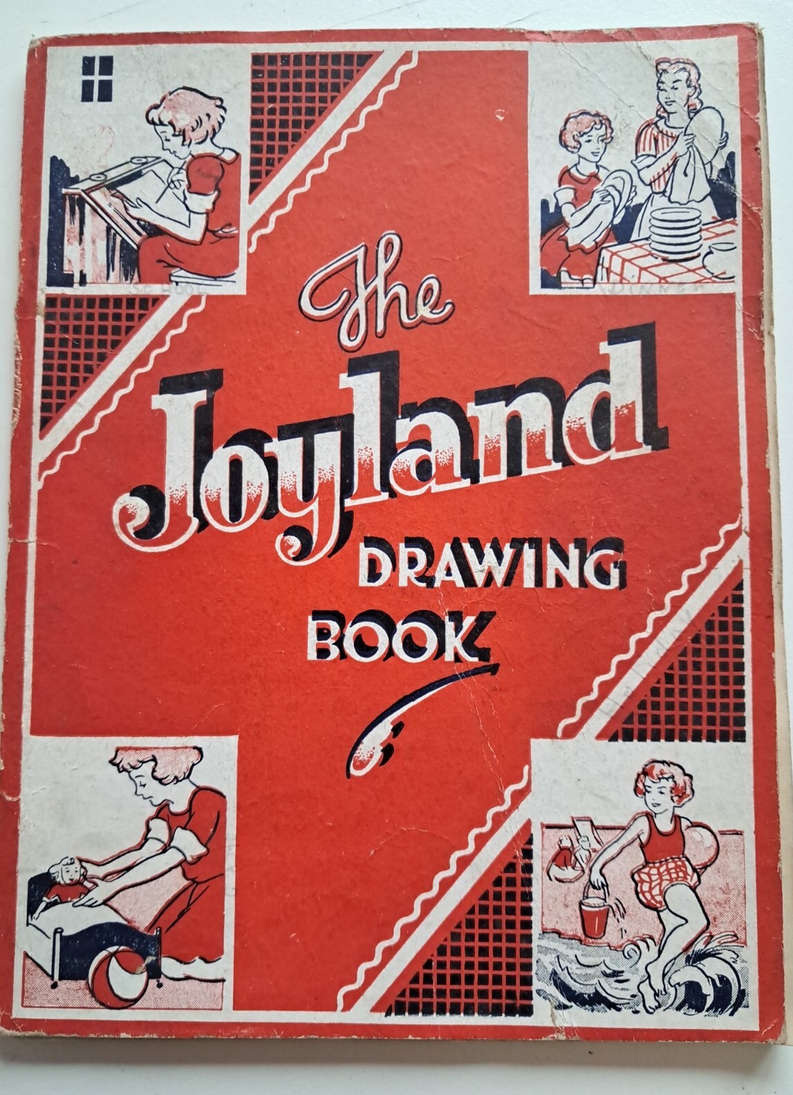 Vintage – How to draw – THE JOYLAND DRAWING BOOK 1940s – Childhood nostalgia