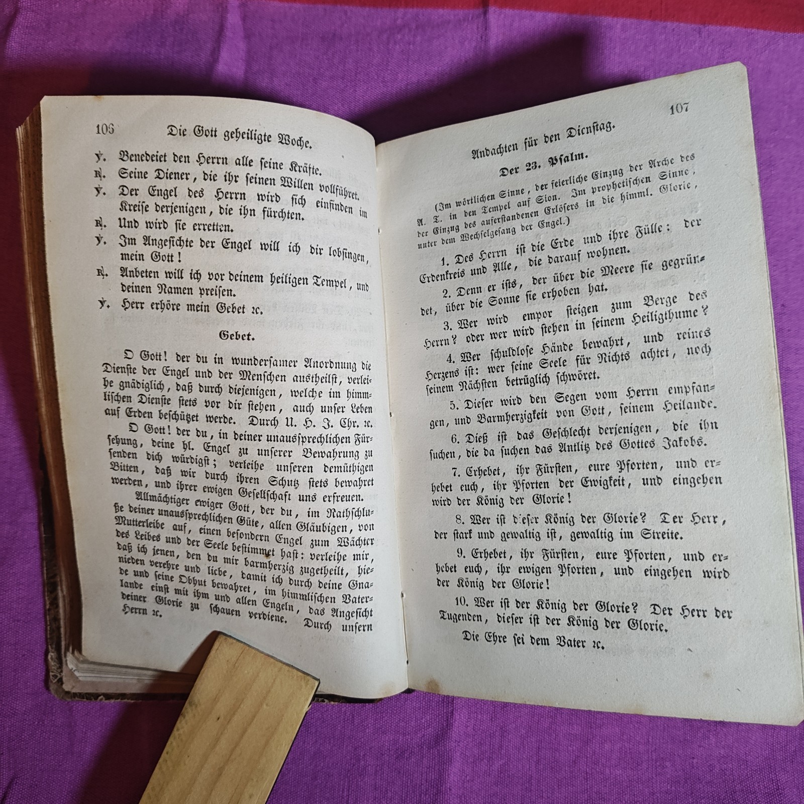 1853 German Catholic Prayer Book ~ 528 Pages