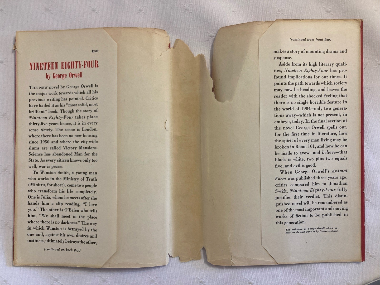 George Orwell Nineteen Eighty-Four (1984) 1949 First Canadian Edition Hardcover