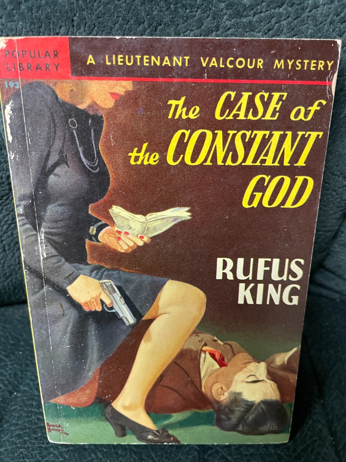 Rufus King – Case of the Constant God – Popular #193 – 1949 – Belarski Cover!!