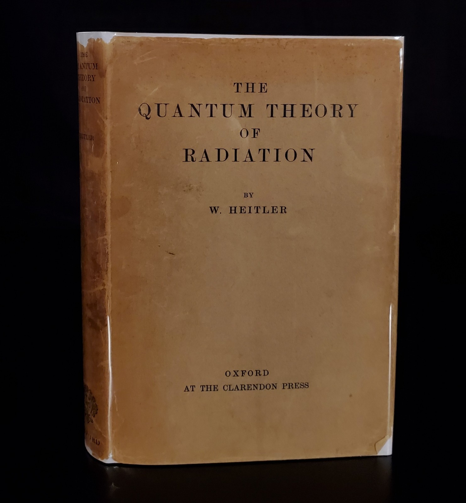 The Quantum Theory Of Radiation W Heitler 1936 1st Edition Hardcover w/ JACKET