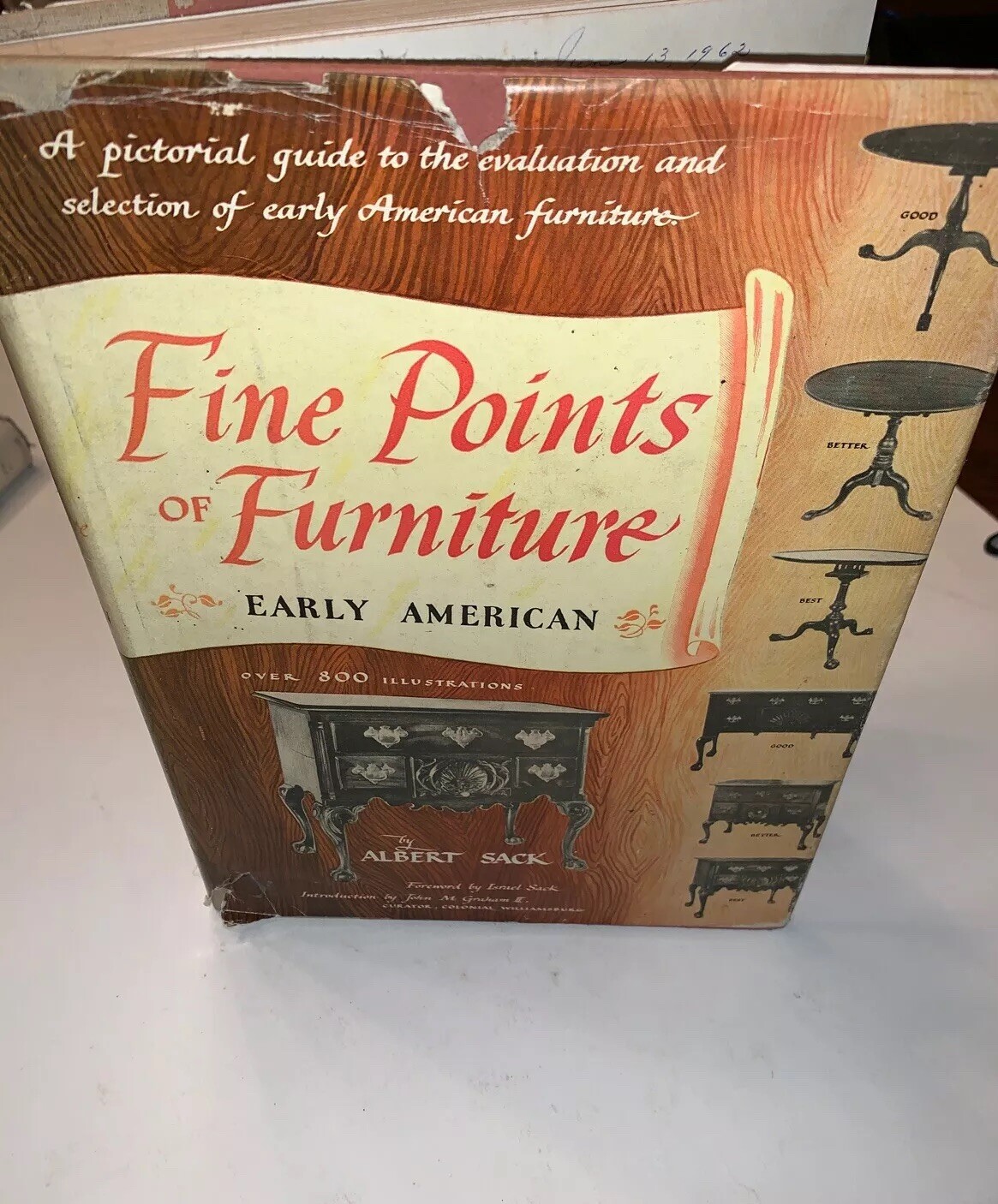 Fine Points of Furniture : Early American by Albert Sack-1961- H/C D/J-