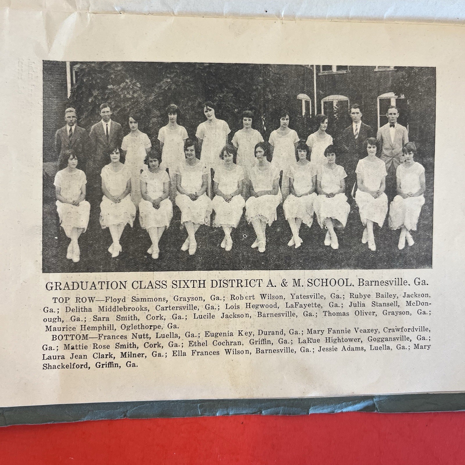 1925 A. & M. Spotlight Commencement Yearbook 6th District Barnesville GA