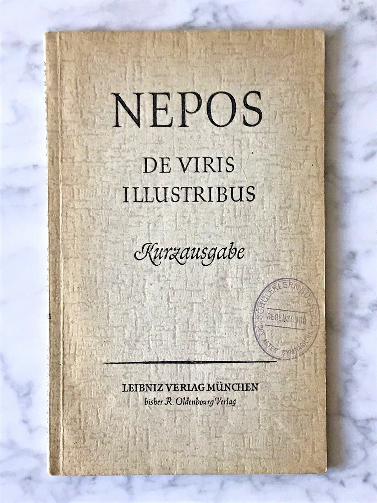Cornelius Nepos: De viris illustribus – Sechs Lebensbilder, ed. L.Voit, 1949