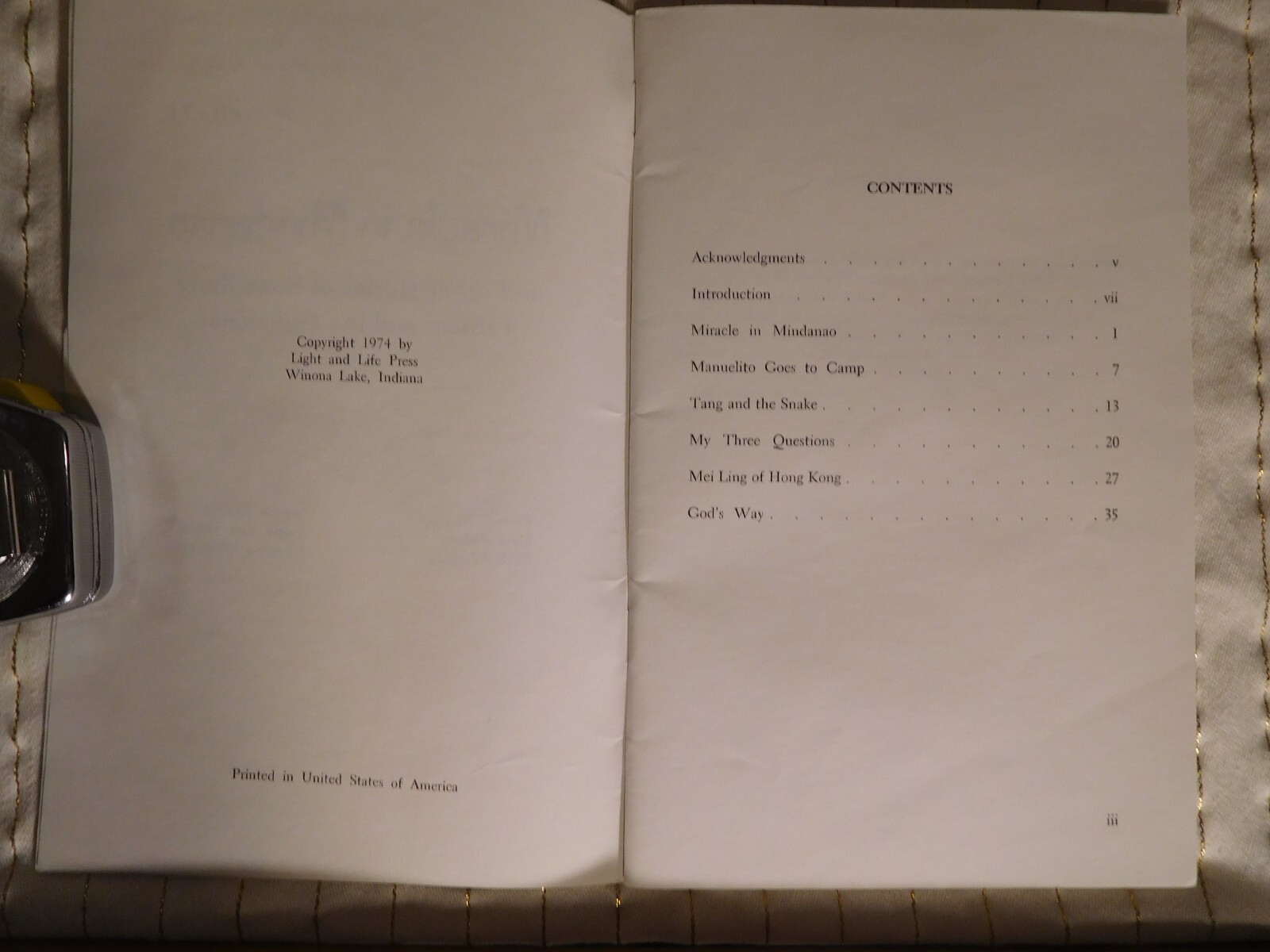 Rare ~ Miracle in Mindanao Philippines ~ 1974 Religious Book Booklet 40 pages