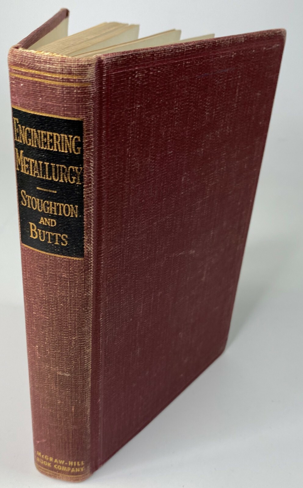 Engineering Metallurgy 1938 A Textbook for Users of Metals Stoughton, Butts HB