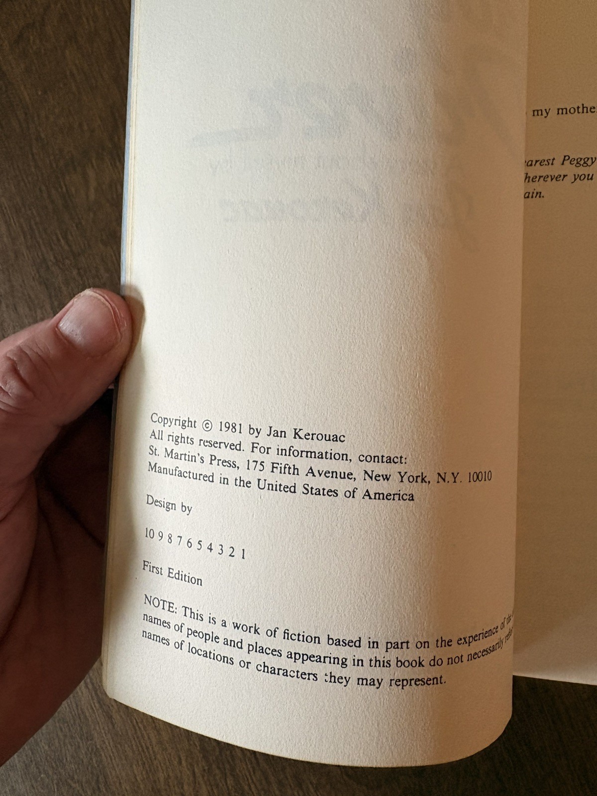 Jan Kerouac BABY DRIVER Rare Uncorrected Proof ARC w/ Ink Editorial Corrections