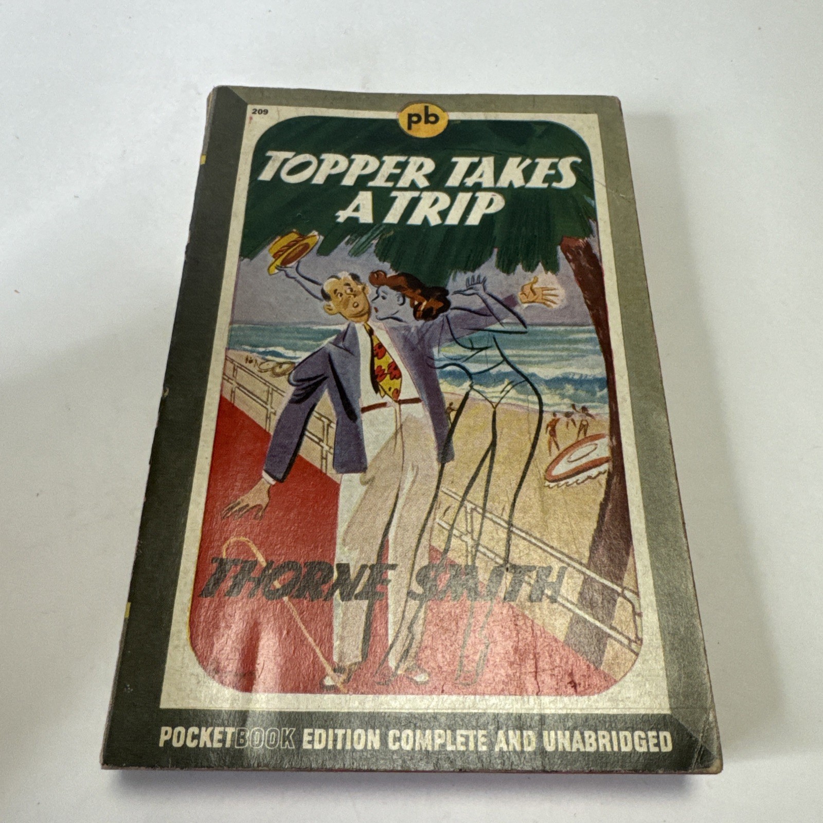 Topper Takes A Trip- Thorne Smith Pocket Book Edition #209 Vintage Paperback