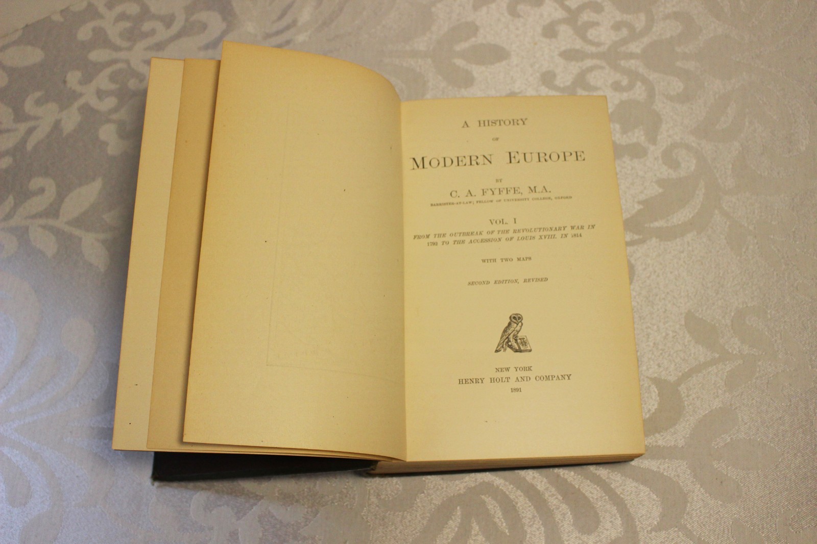 1890 A History of Modern Europe by C. A. Fyffe – Volume 1-3 – GOOD