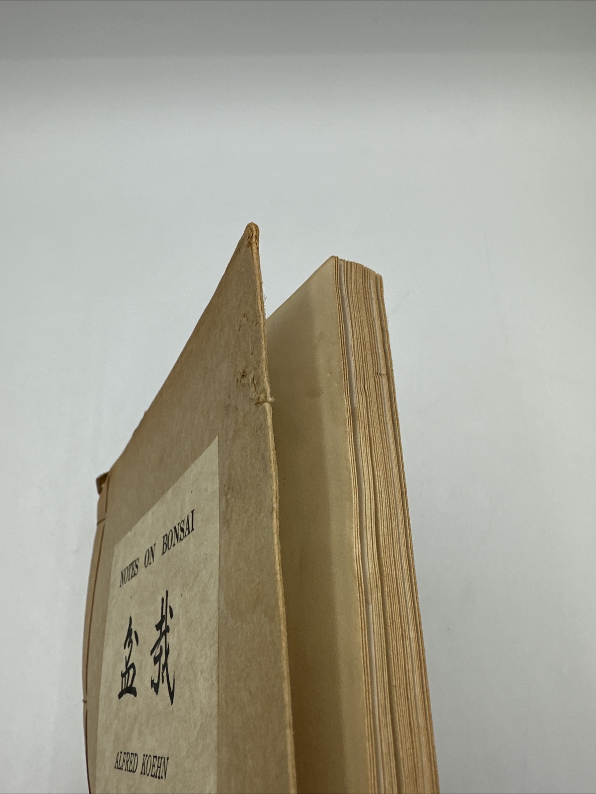 Notes On Bonsai Alfred Koehn Paperback Rare Trees Tokyo Japan