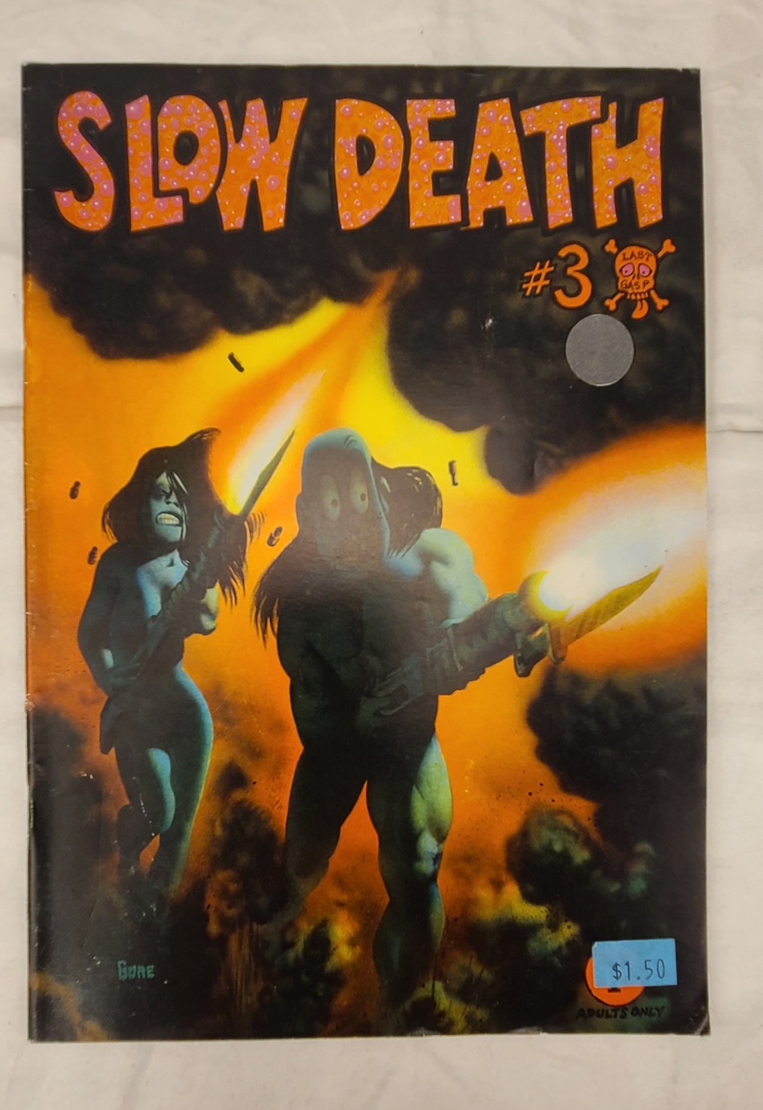 Vintage Slow Death #3 Underground Comix Last Gasp Adults Only Sci-Fi Horror