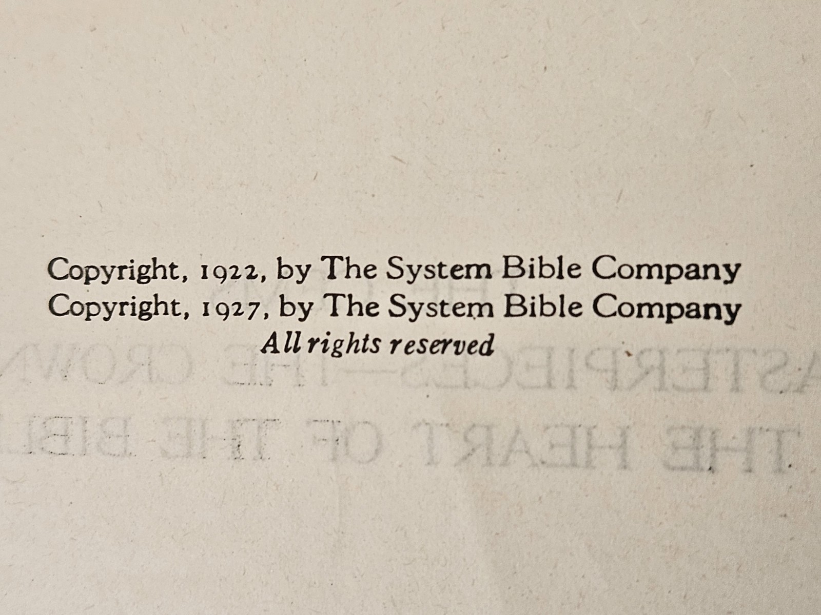 The System Study Bible 1927 Revised and Enlarged Edition Leather (Rare)