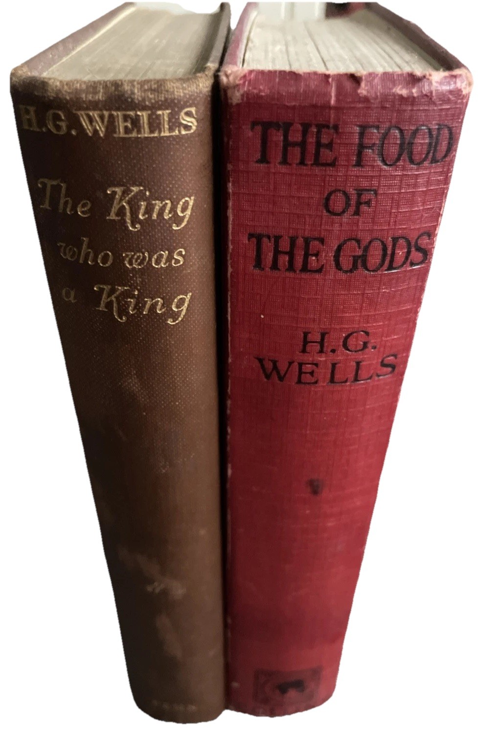 HG Wells Vintage Books X 2 The Food Of The Gods The King Thomas Nelson & Sons