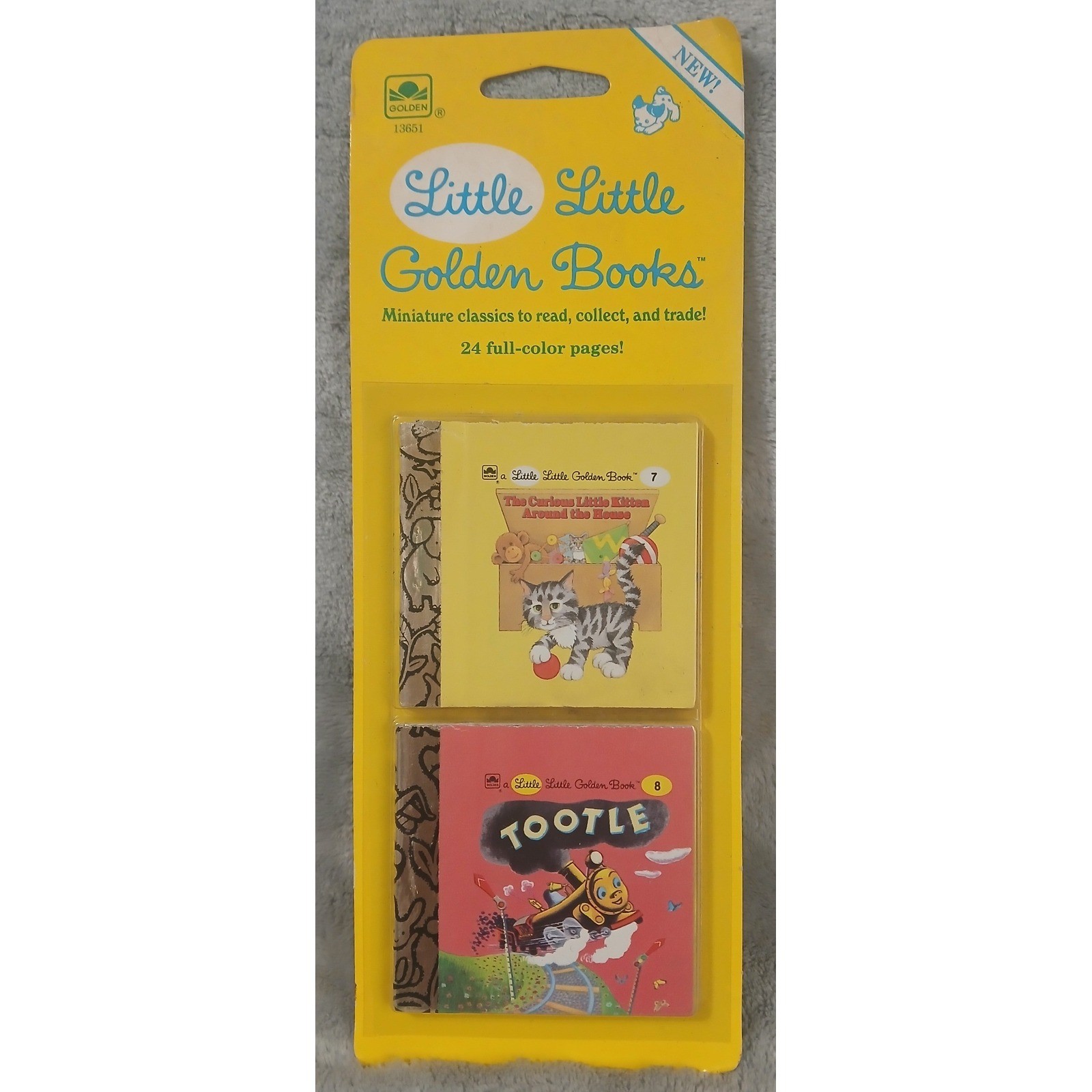 Vintage 1988 Little Little Golden Books Miniature 3 Packs 6 Books Sealed 13651