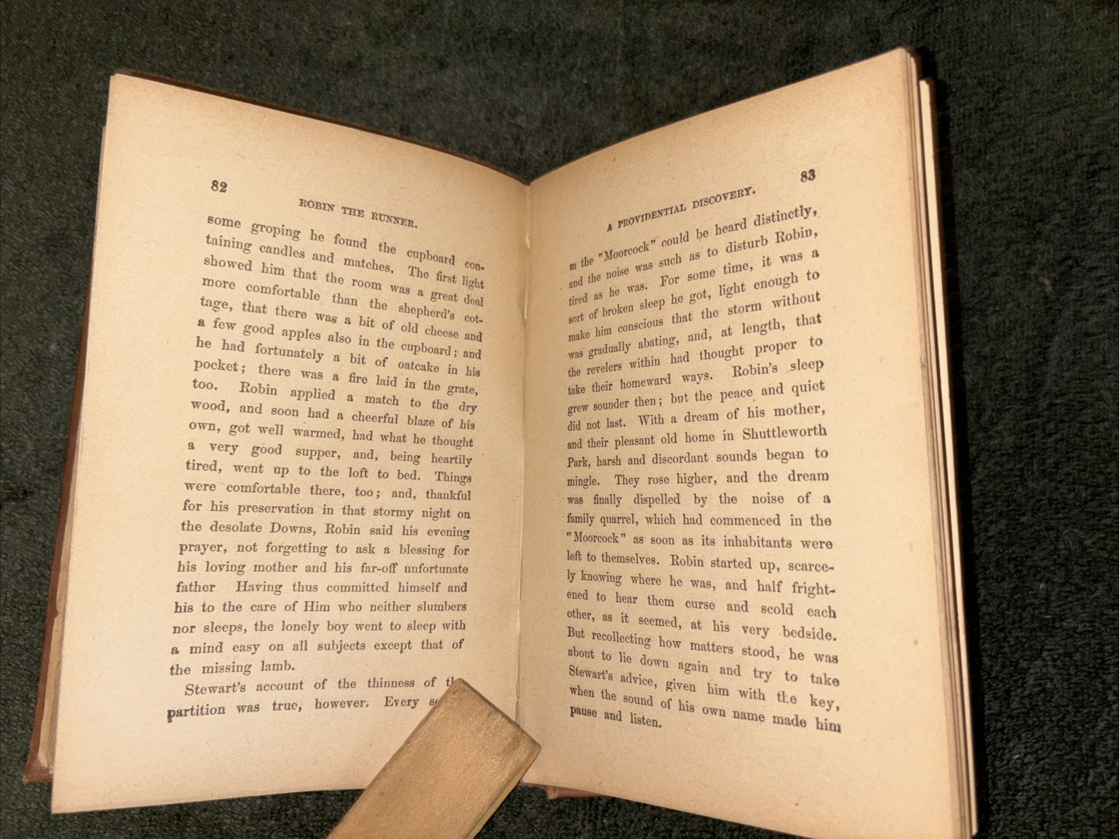 Antique 1892 Book: Robin the Runner (reprinted from the Religious Tract Society)