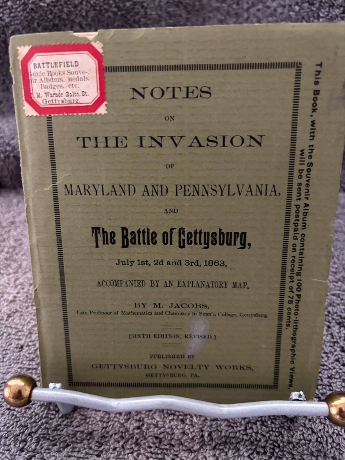 Notes on the Invasion of Maryland and Penn…and The Battle of Gettysburg