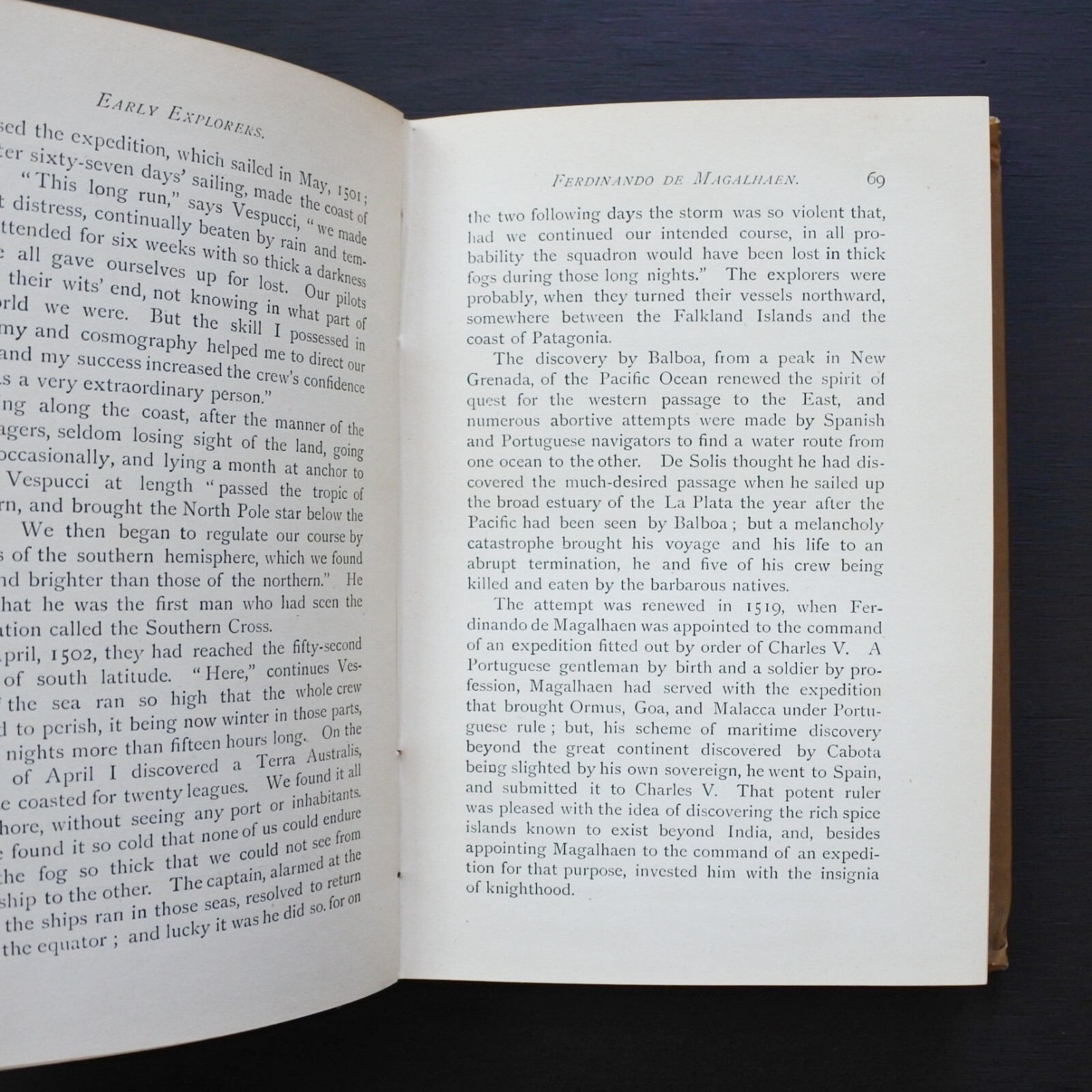 Antique 1900 Half Hours with the Early Explorers by Thomas Frost